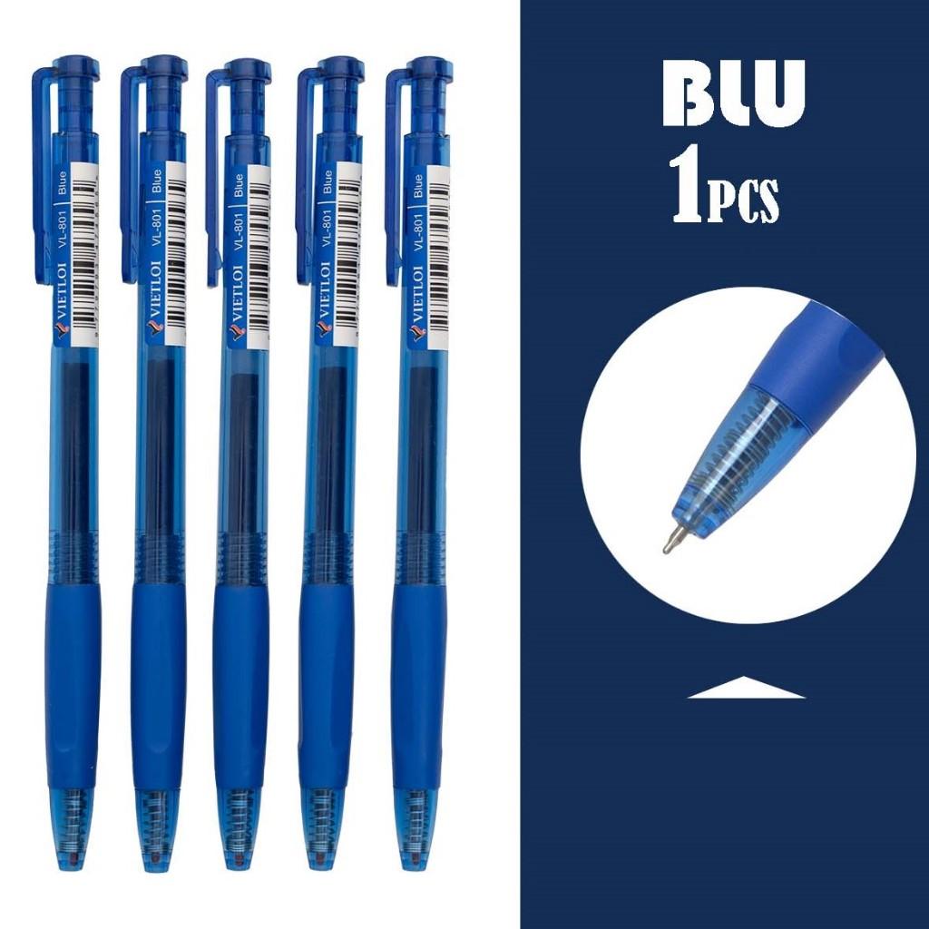 Bút bi bấm mực gel đậm nhanh khô - VIỆT LỢI - VL801