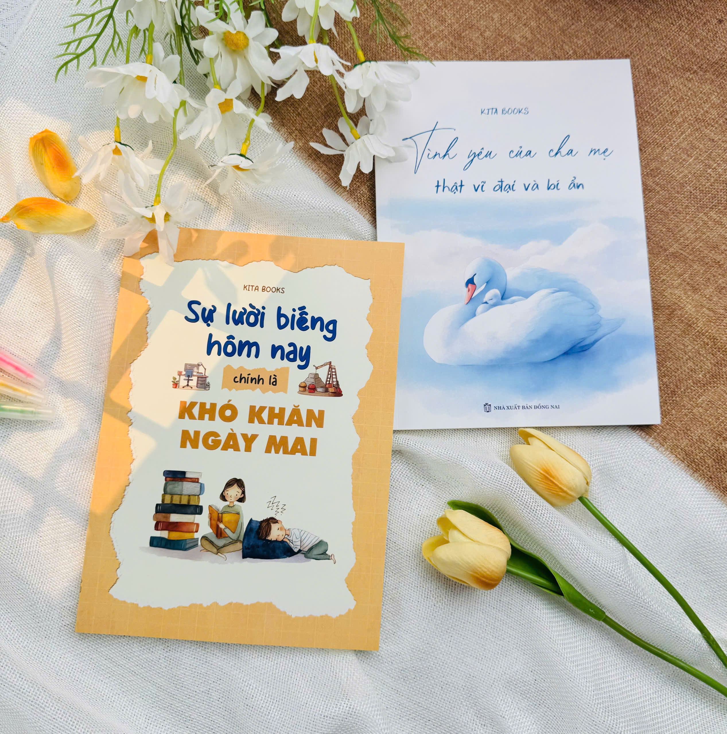 (COMBO) - SÁCH LƯỜI BIẾNG - TÌNH YÊU CHA MẸ + QUÀ