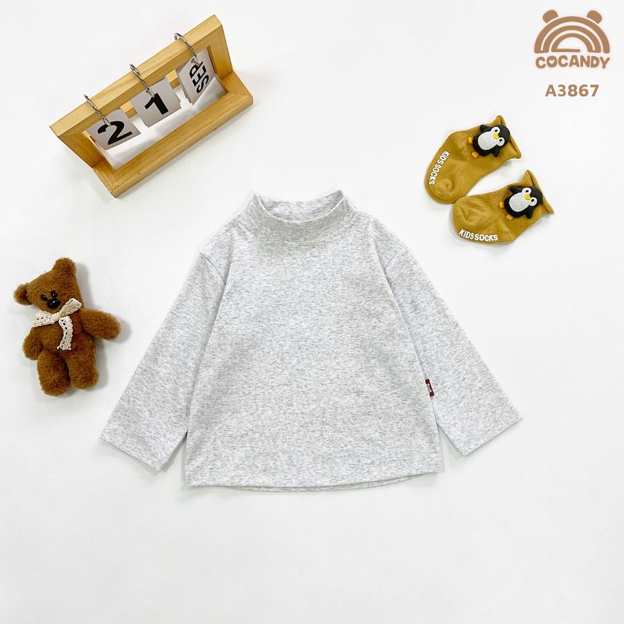 Áo giữ nhiệt 3C GHI SÁNG COCANDY