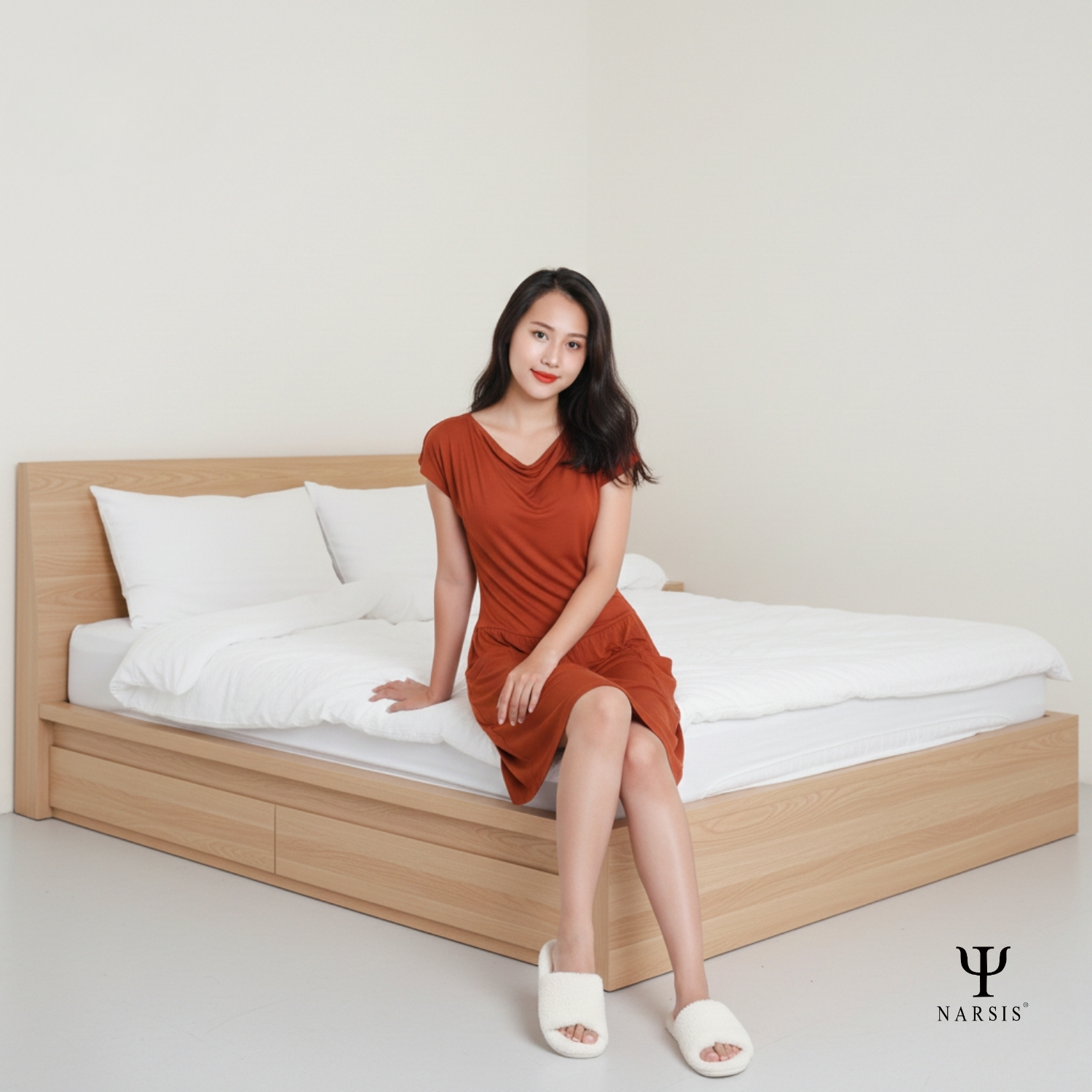 VÁY NỮ NEW1127 NARSIS CHẤT LIỆU THOÁNG MÁT, DỄ CHỊU, THOẢI MÁI CẢ NGÀY, DỄ VẬN ĐỘNG_thumbnail_3