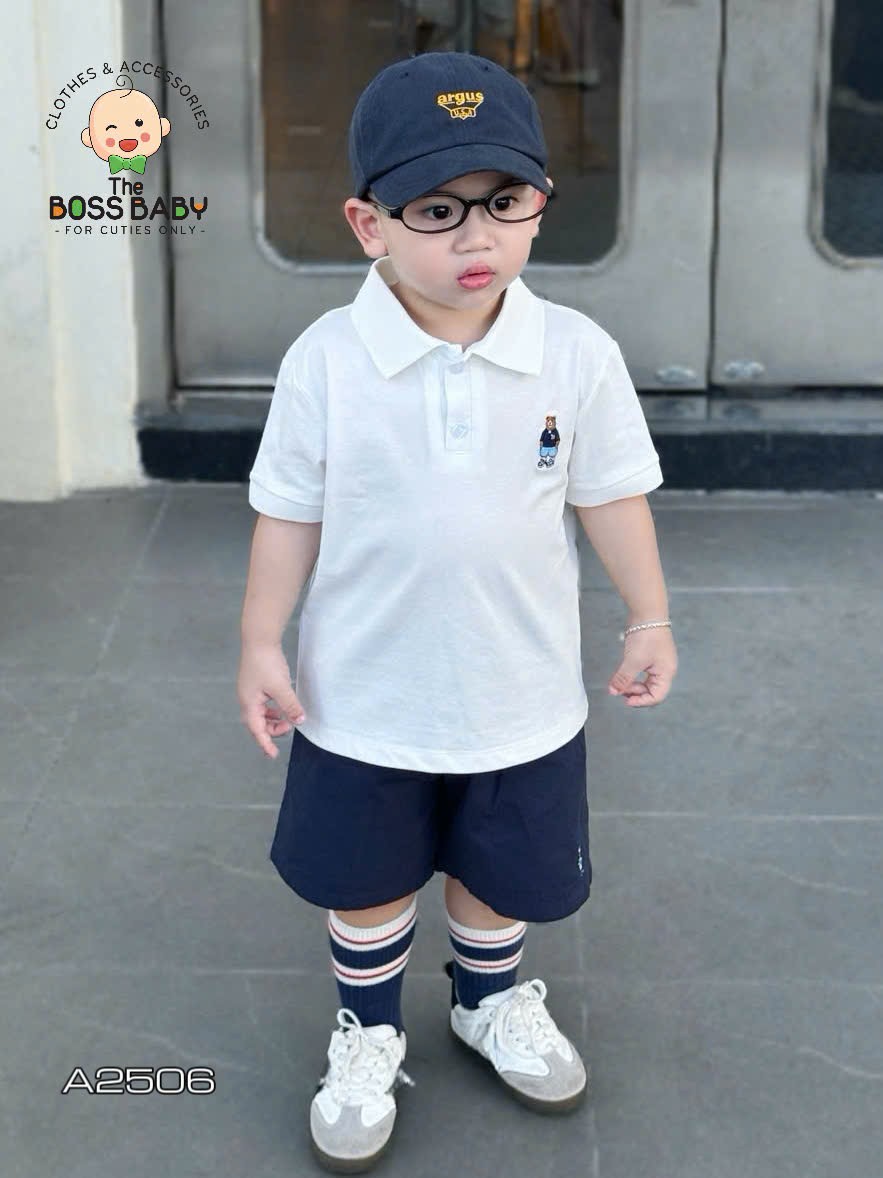 Áo polo cotton trơn gấu LA_thumbnail_1