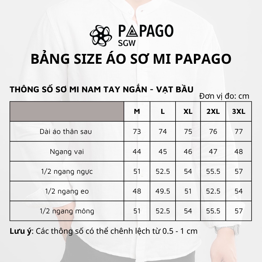 Áo sơ mi nam trung niên PAPAGO tay ngắn lai bầu vải xô đũi mềm mịn cao cấp kẻ sọc - P23SNKD001_thumbnail_8