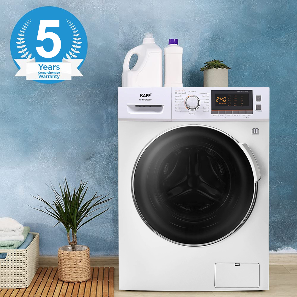 Máy giặt sấy Kaff KF-MFC120EU - Làm từ thép không gỉ, lớp phủ sơn tĩnh điện màu trắng, trơn mịn hạn chế bám bẩn, trầy xước Máy giặt sấy Kaff KF-MFC120EU - Làm từ thép không gỉ, lớp phủ sơn tĩnh điện màu trắng, trơn mịn hạn chế bám bẩn, trầy xước