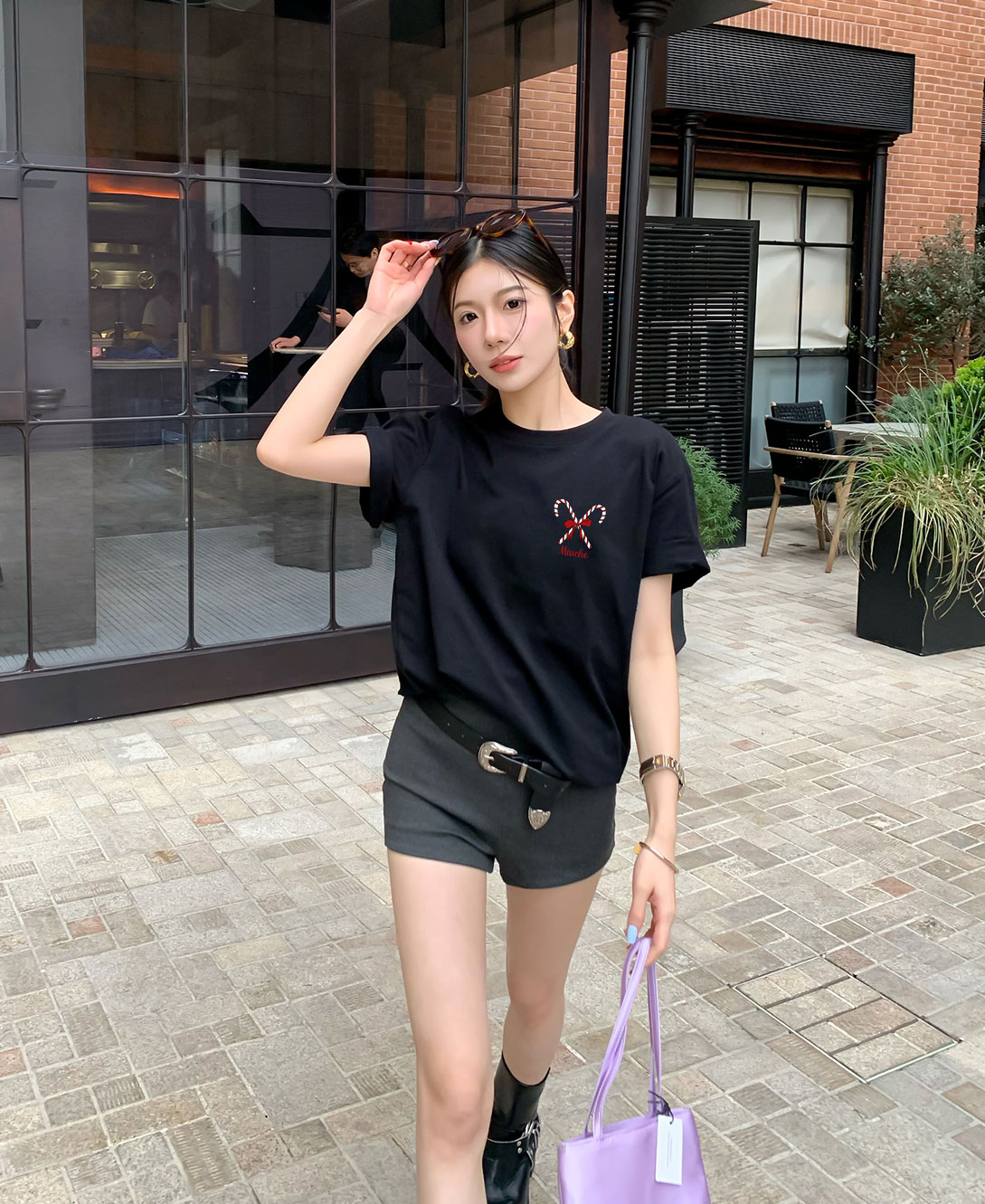 Áo thun nữ giáng sinh noel form vừa regular vải cotton 4c thoáng mát 1763 Miucho Chic Chic in basic_thumbnail_2