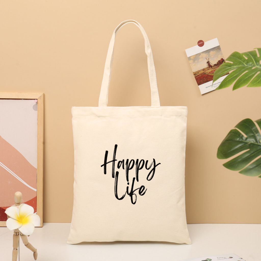 Túi tote vải canvas We Tee phong cách Hàn Quốc có khoá kéo và ngăn phụ - TOTE03_thumbnail_23