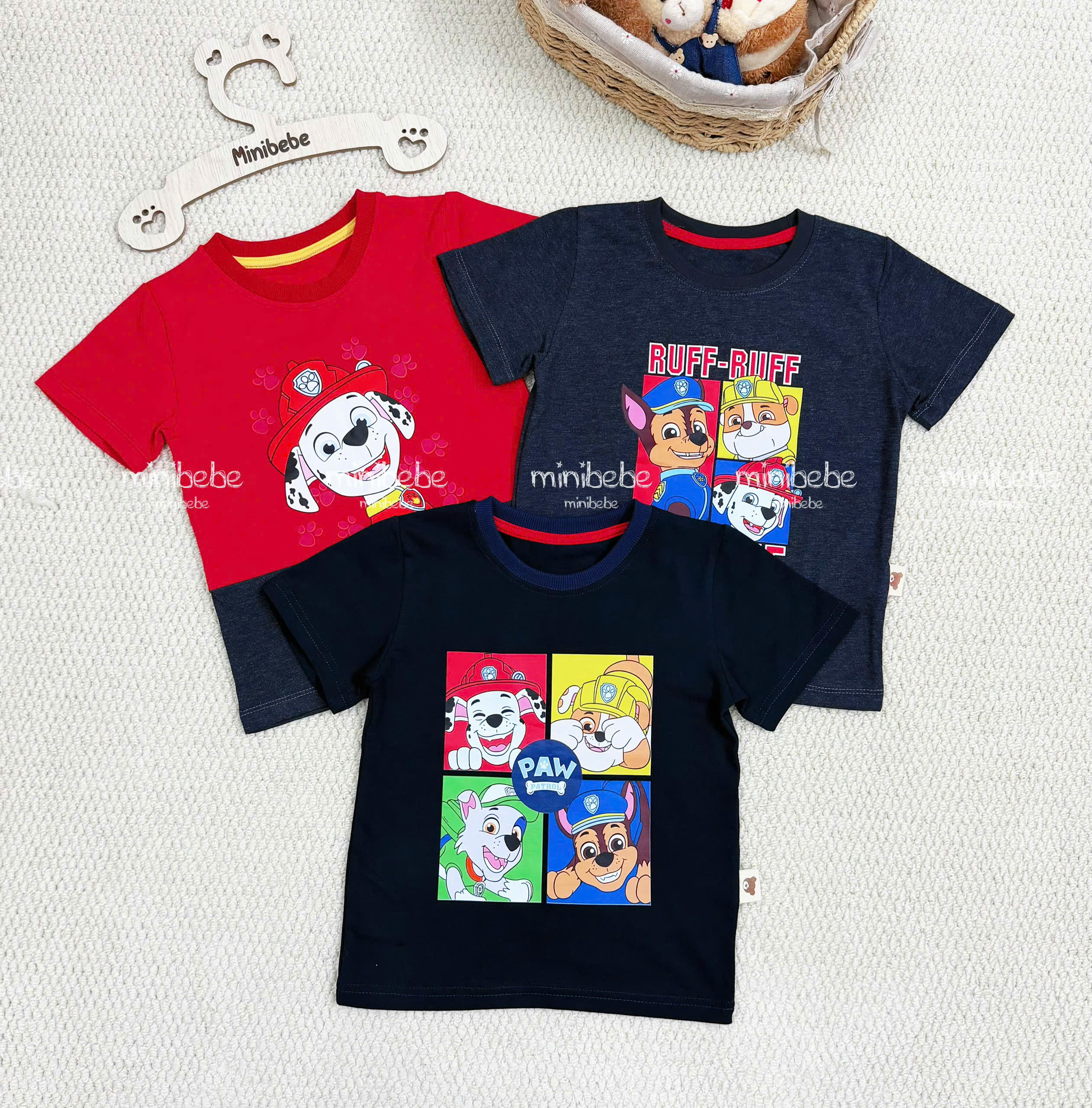 R75 SET 3 ÁO CỘC TAY CHÓ RUFF - RUFF- A106.287