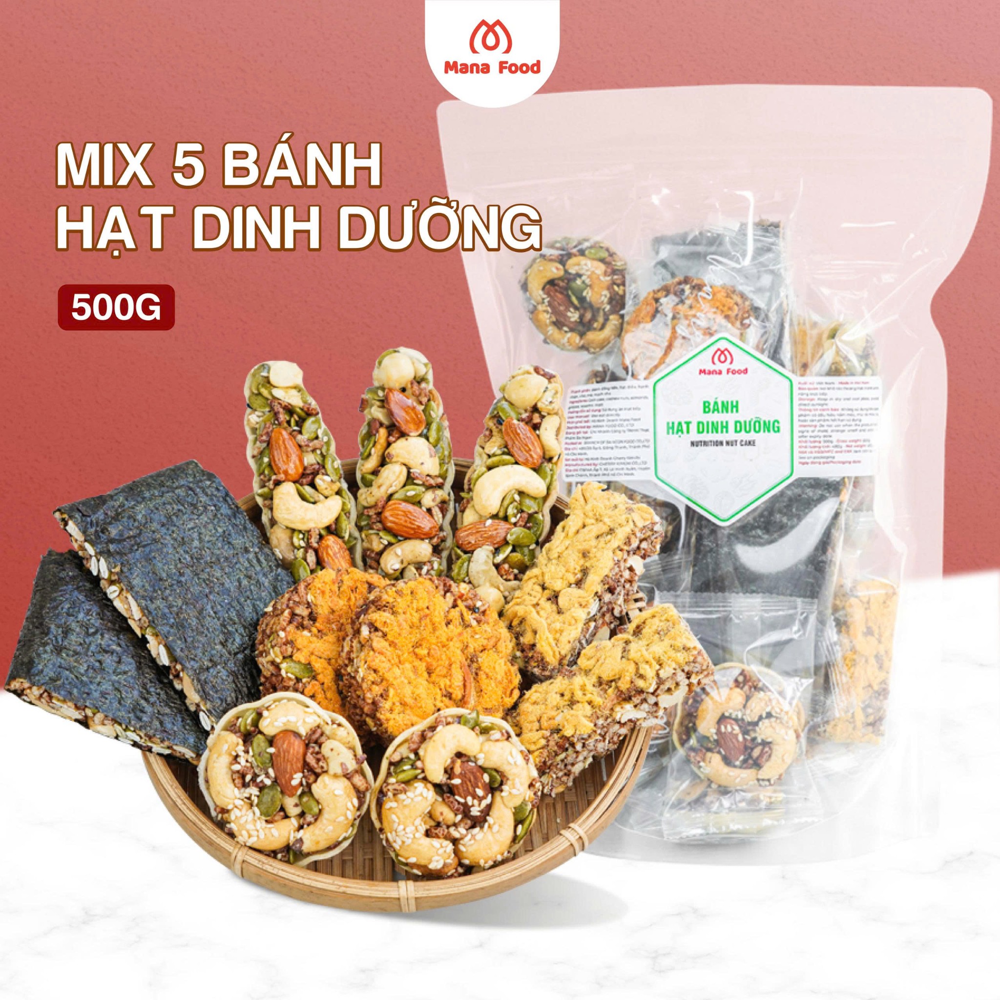Bánh Hạt Dinh Dưỡng Mix 5 Vị