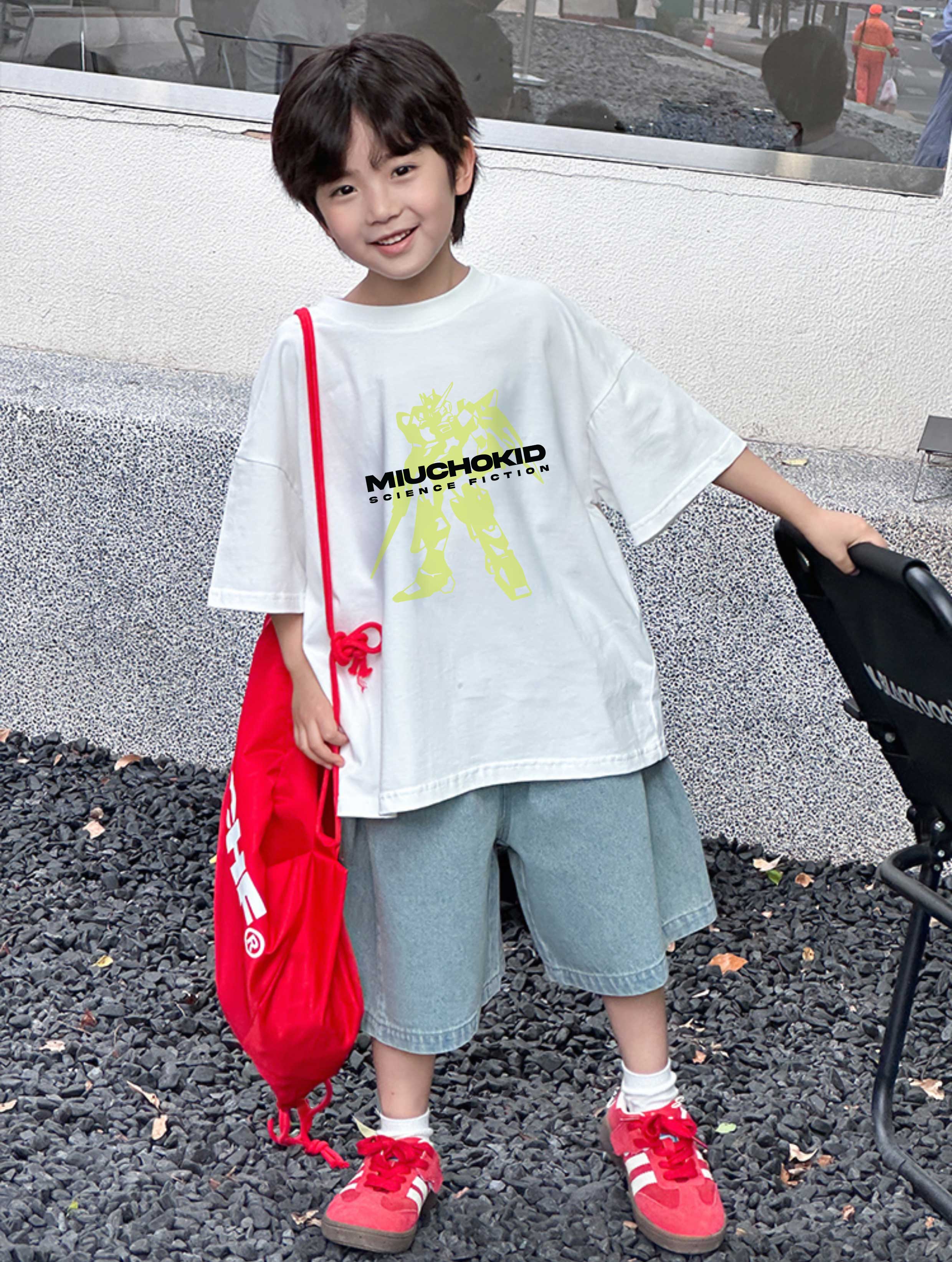 Áo thun bé trai form rộng đi chơi đi học AED2420 Miucho Kid vải cotton thoáng mát in mix_thumbnail_3