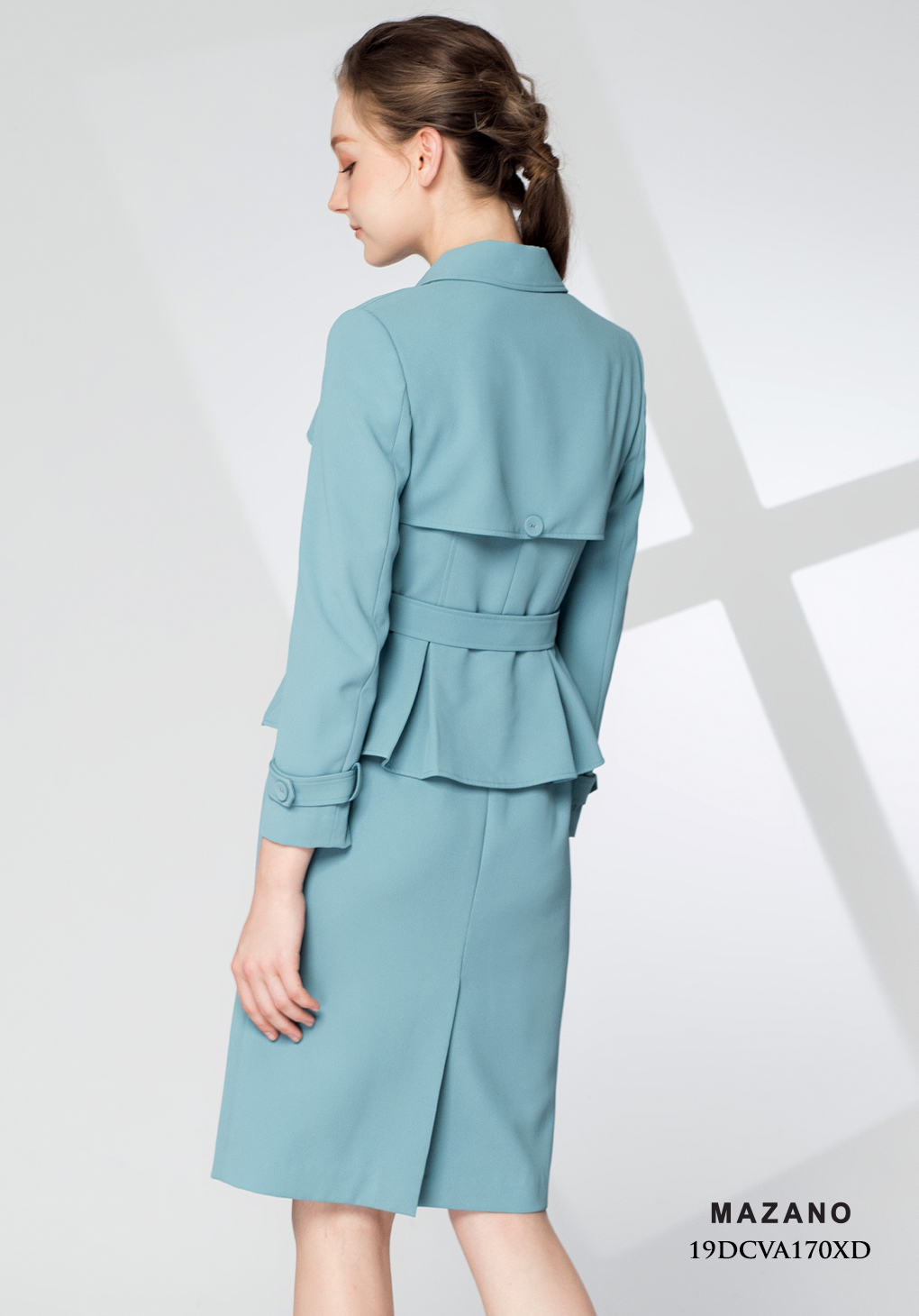 Đầm măng tô xanh ngọc dấu khuy_thumbnail_3