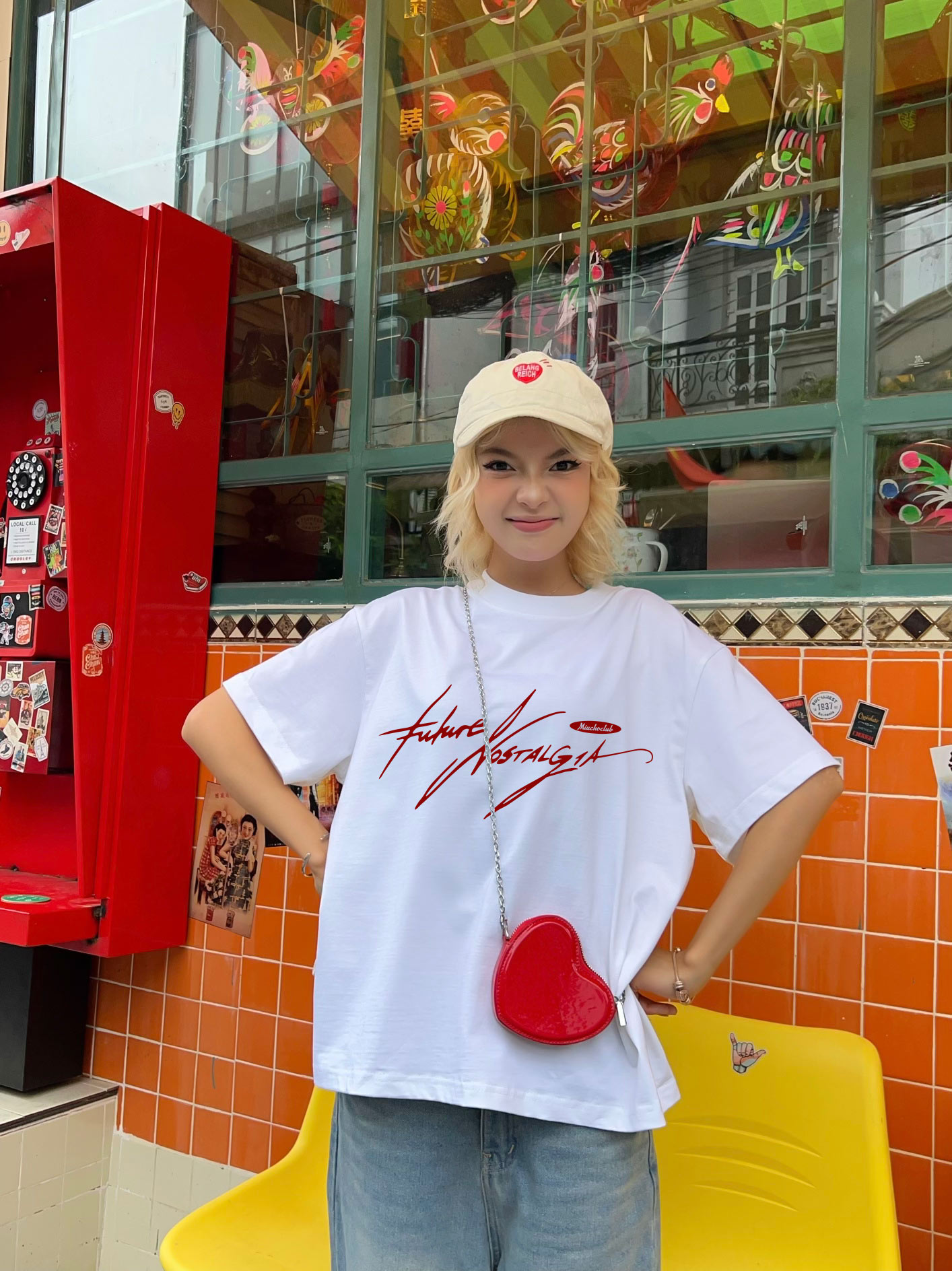 Áo thun boxy local brand AXD1604 Miucho vải cotton 250 gsm dày dặn 2 chiều cổ tròn in typography_thumbnail_2