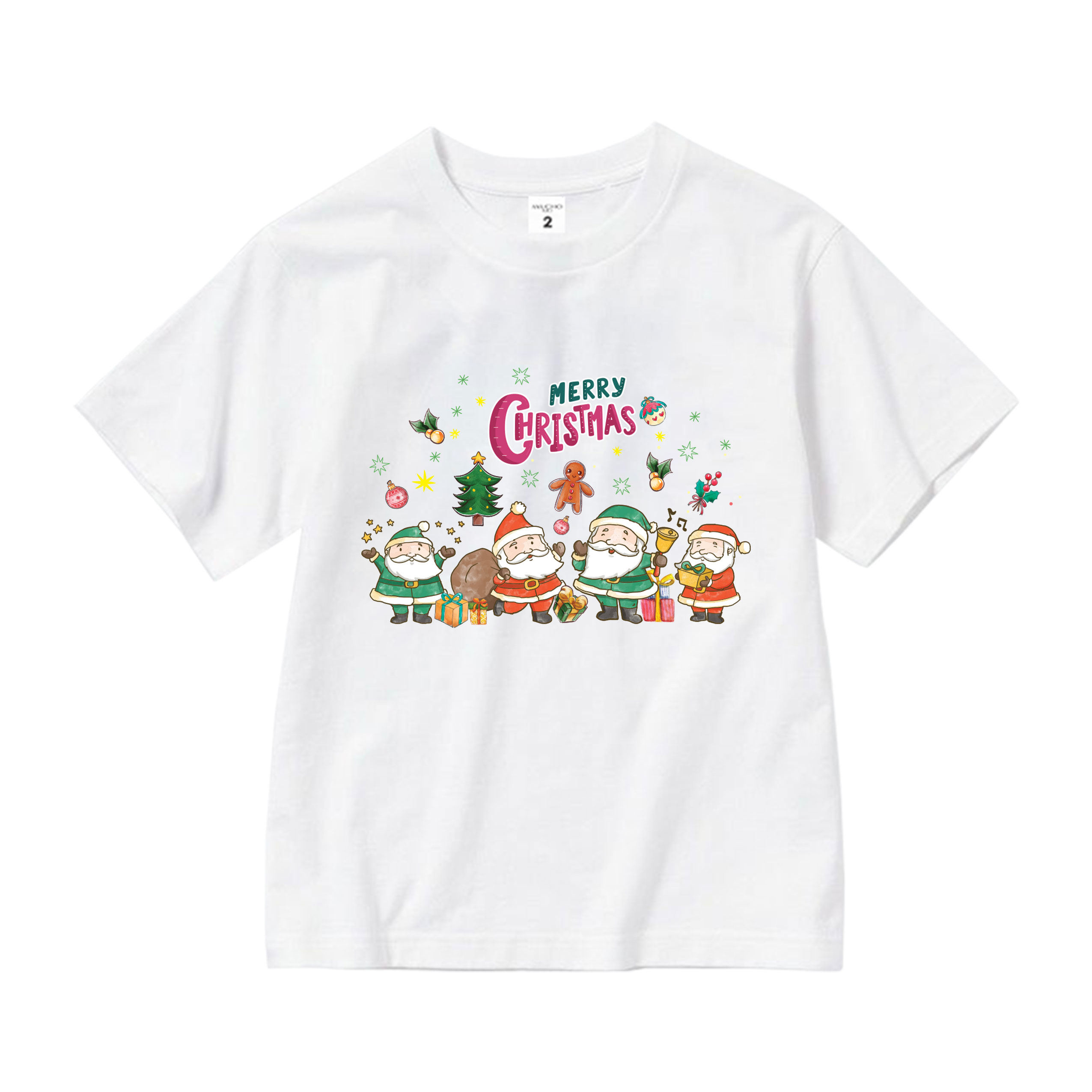 Áo thun bé gái giáng sinh noel from rộng chất vải cotton thoáng mát AED1711 Miucho Kid in graphic_thumbnail_7