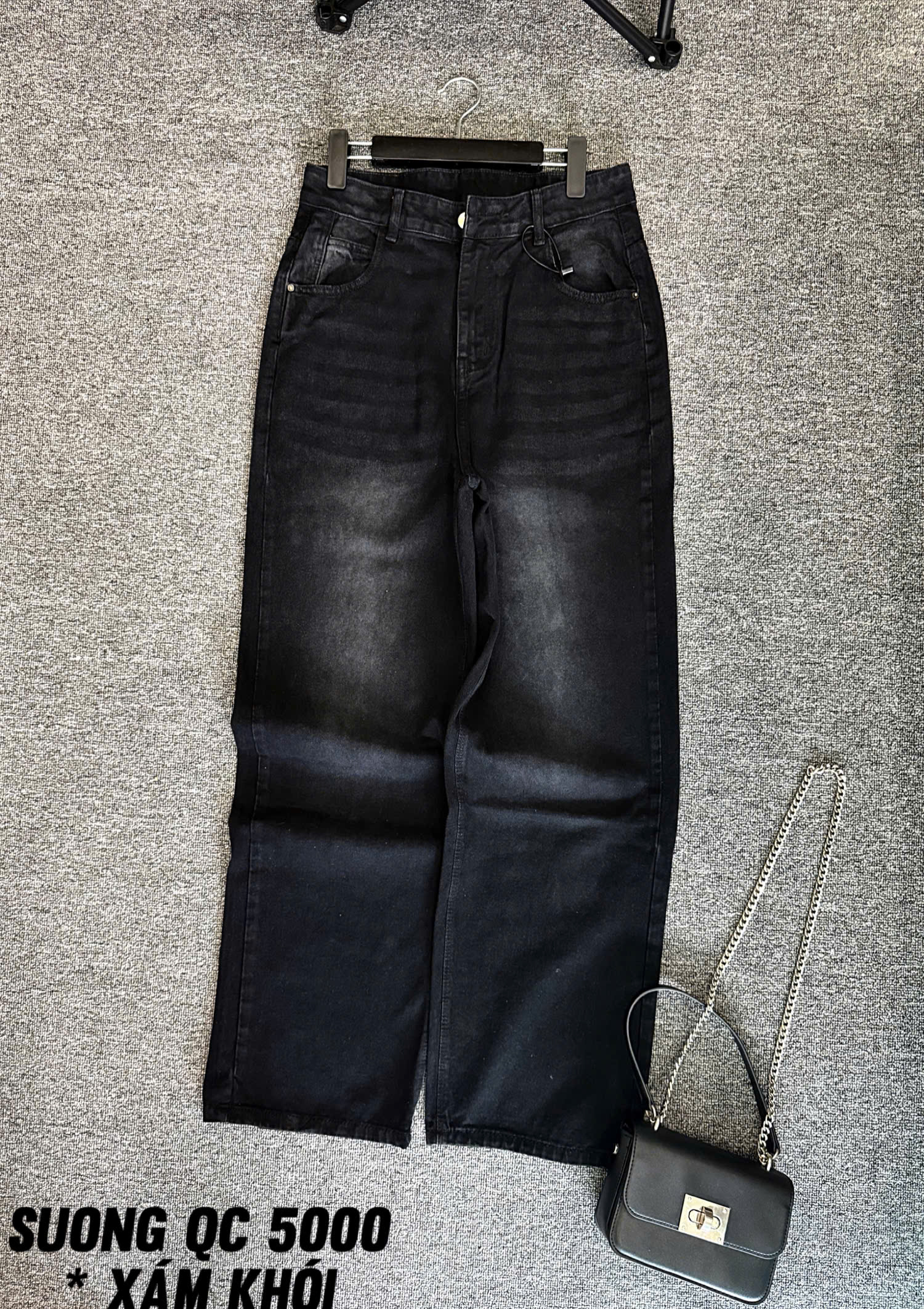 Quần jean ống suông lưng cao basic mới bigsize QJ5000 dành cho nàng béo mập từ 55-90kg_thumbnail_13