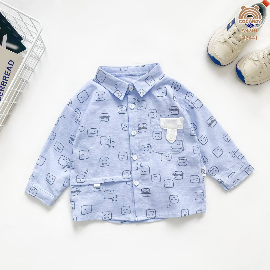 Áo dài XANH sơ mi họa tiết icon_thumbnail_5