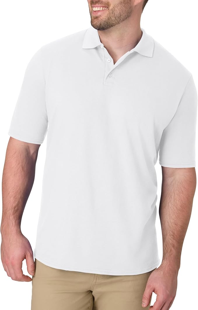 Men’s Active Polo Shirt – Comfortable Midweight Short Sleeve Tee_thumbnail_4