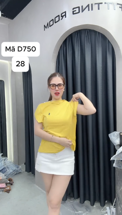 D750 Ao thun trơn ngựa