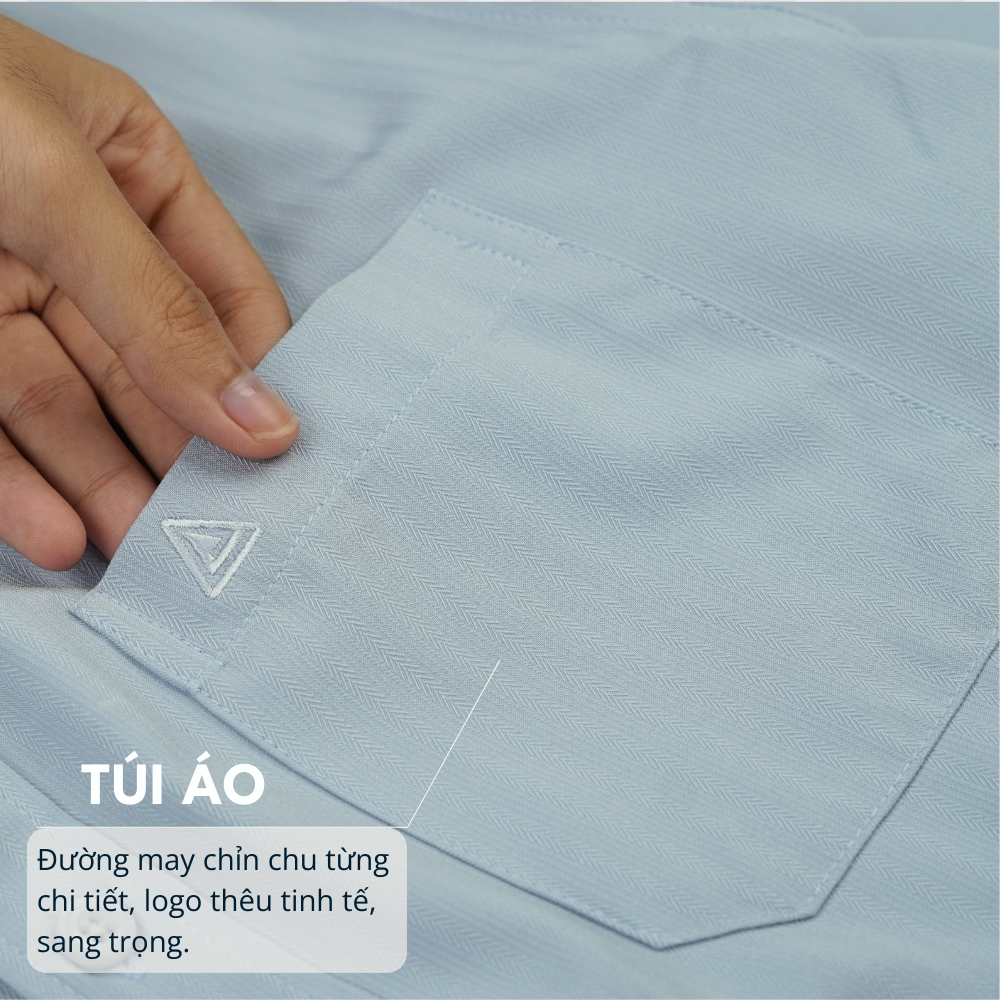 Áo sơ mi nam Trung niên thêu logo PAPAGO dài tay form rộng - P25SDTT001_thumbnail_3