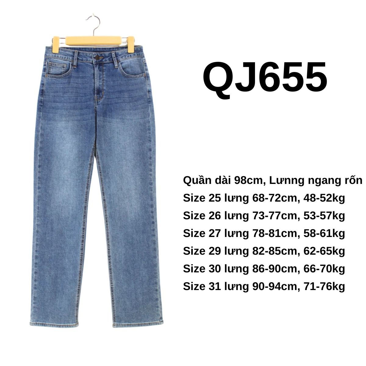 QJ655 Quần jeans slim