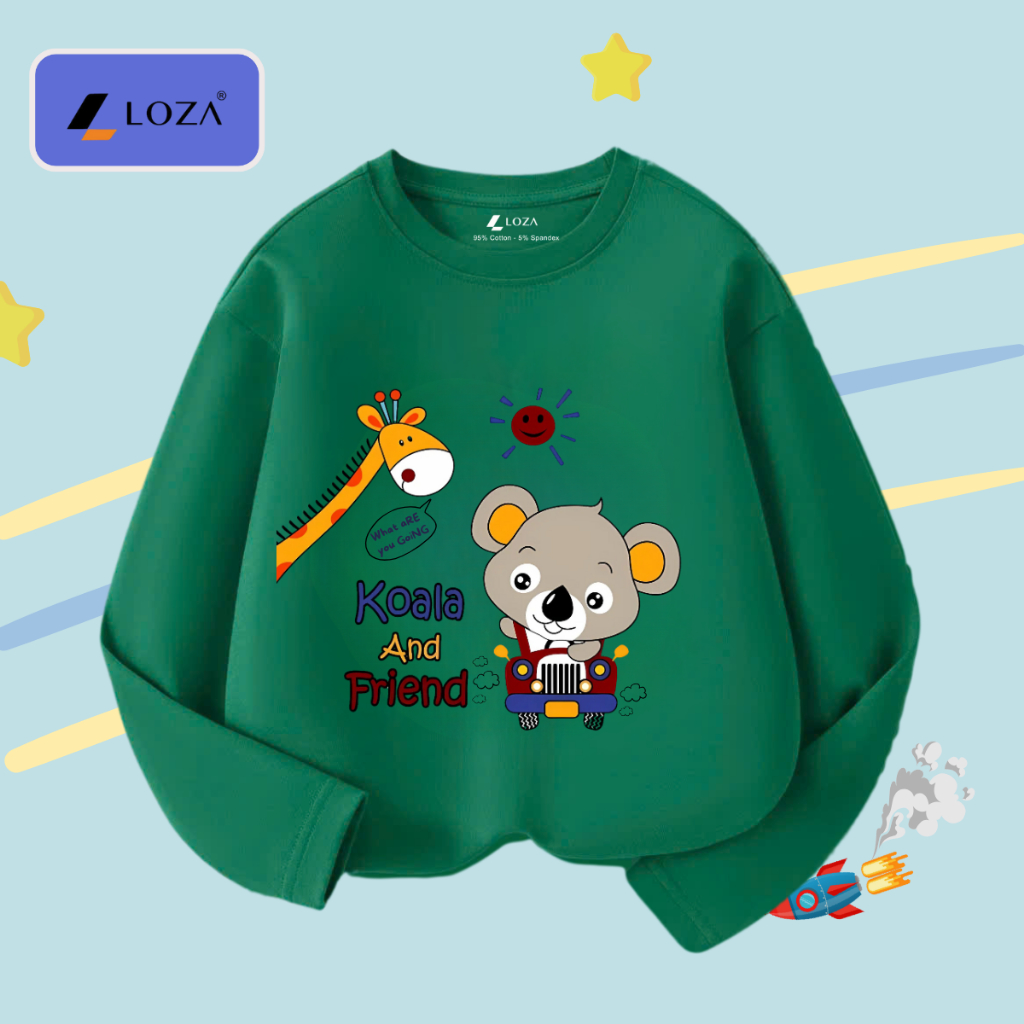 Áo thun dài tay bé trai in Koala and Friend - Loza Kids  KT3252_thumbnail_4