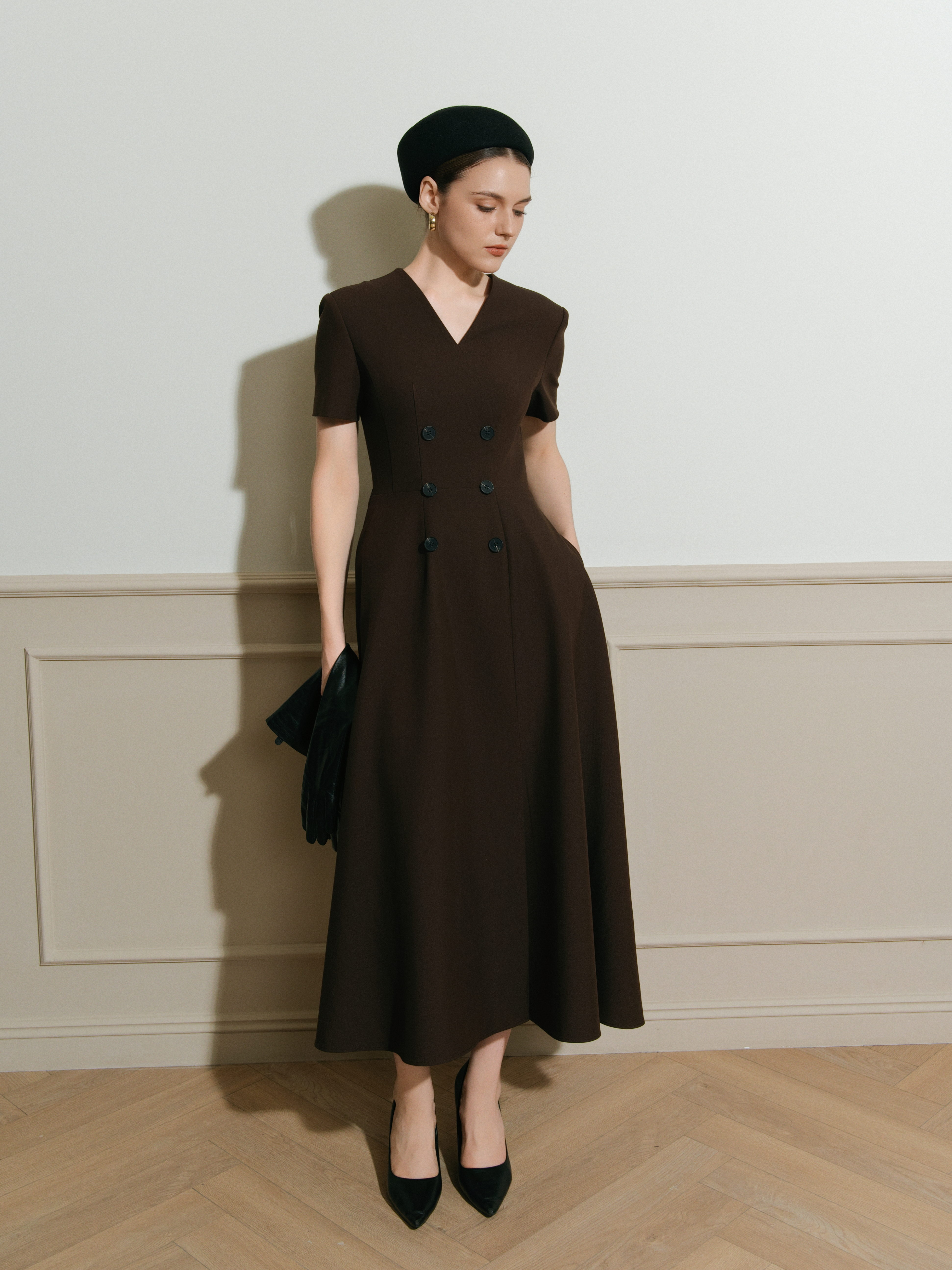 VIVIENNE DRESS - Brown_thumbnail_0