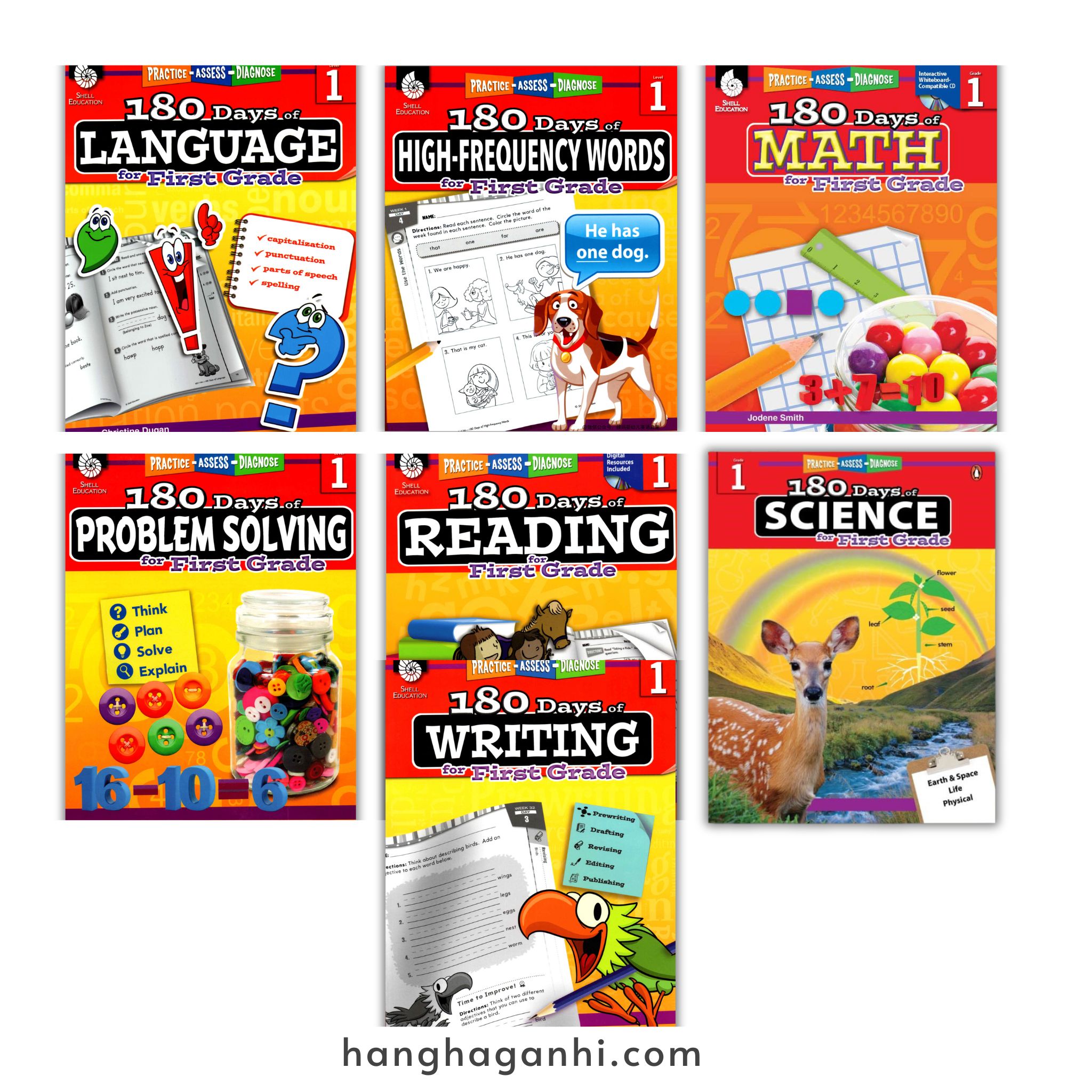 180 days Grade 1– Combo 7 cuốn