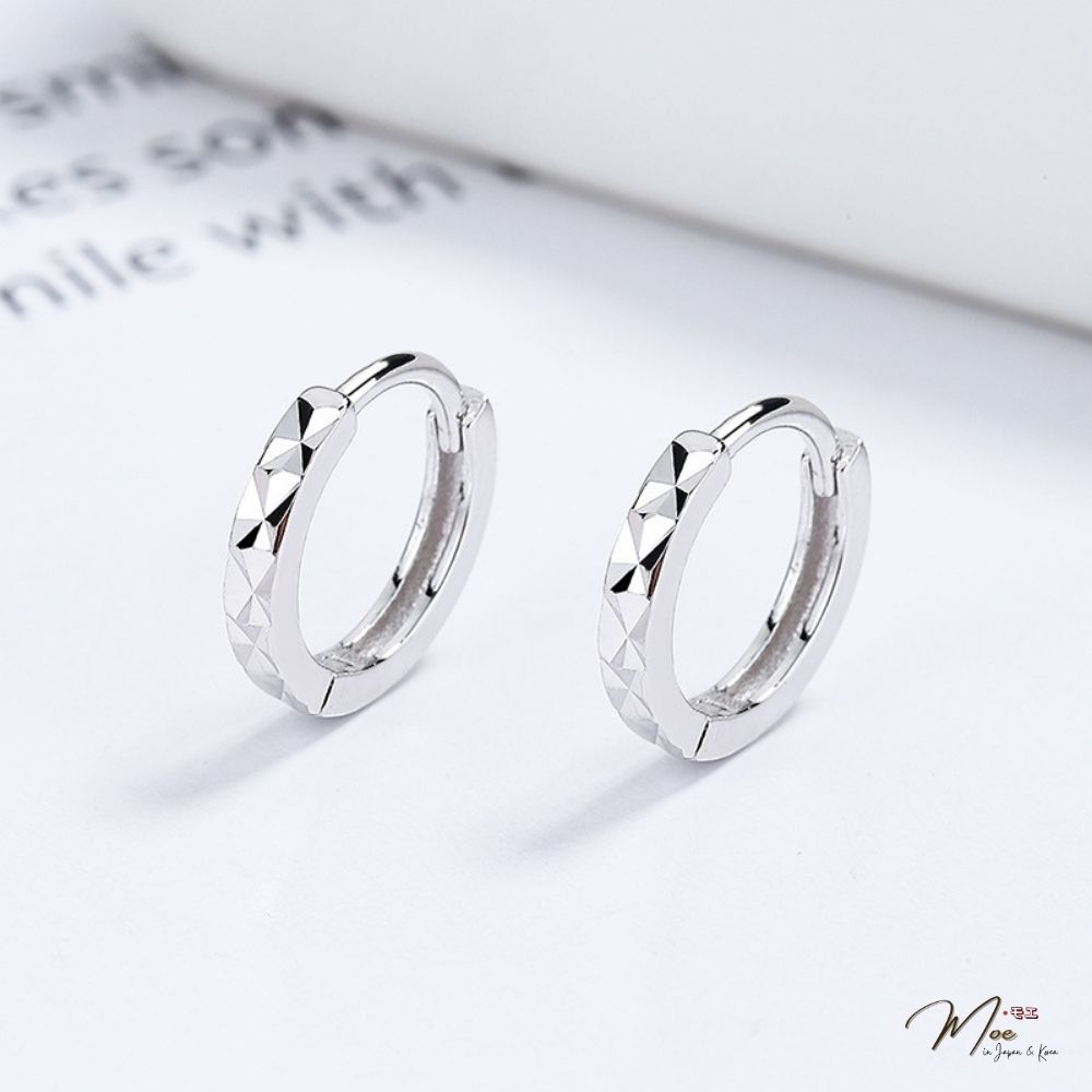 K213 - Khuyên tai bấm đa giác cá tính