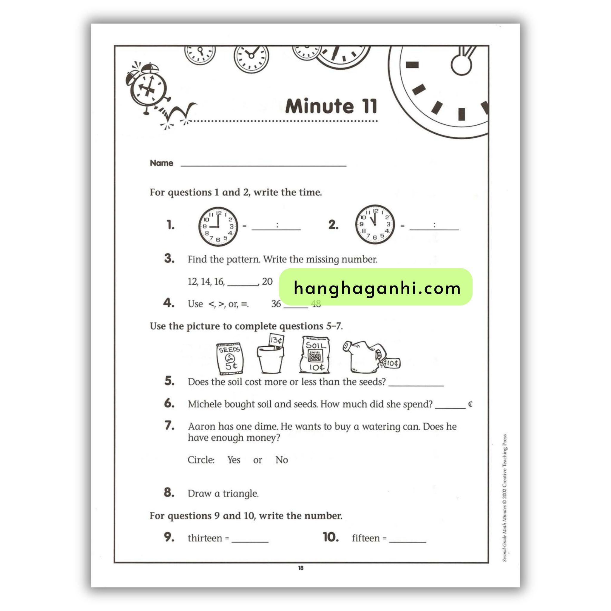Math Minutes Grade 2- Sách Toán Tiếng Anh cho bé lớp 2_thumbnail_6