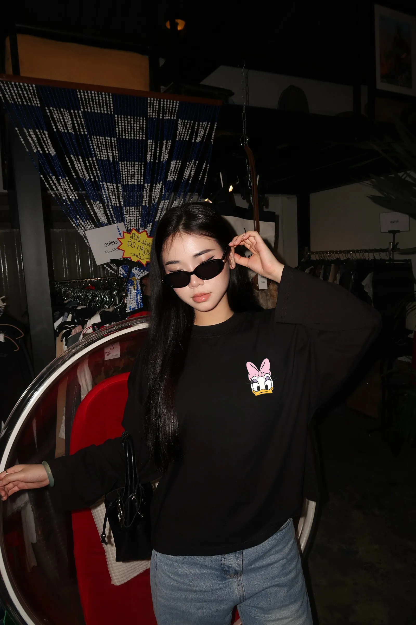 Áo thun boxy nữ tay dài Vịt donalid Miucho 3489_thumbnail_3