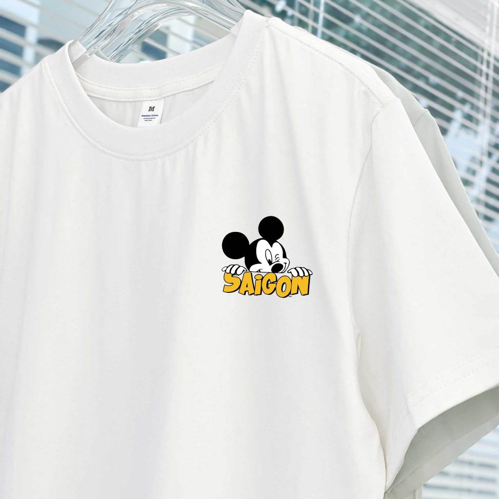 Áo thun nữ form vừa regular ARD553 Miucho Chic cotton cổ tròn in mix_thumbnail_6