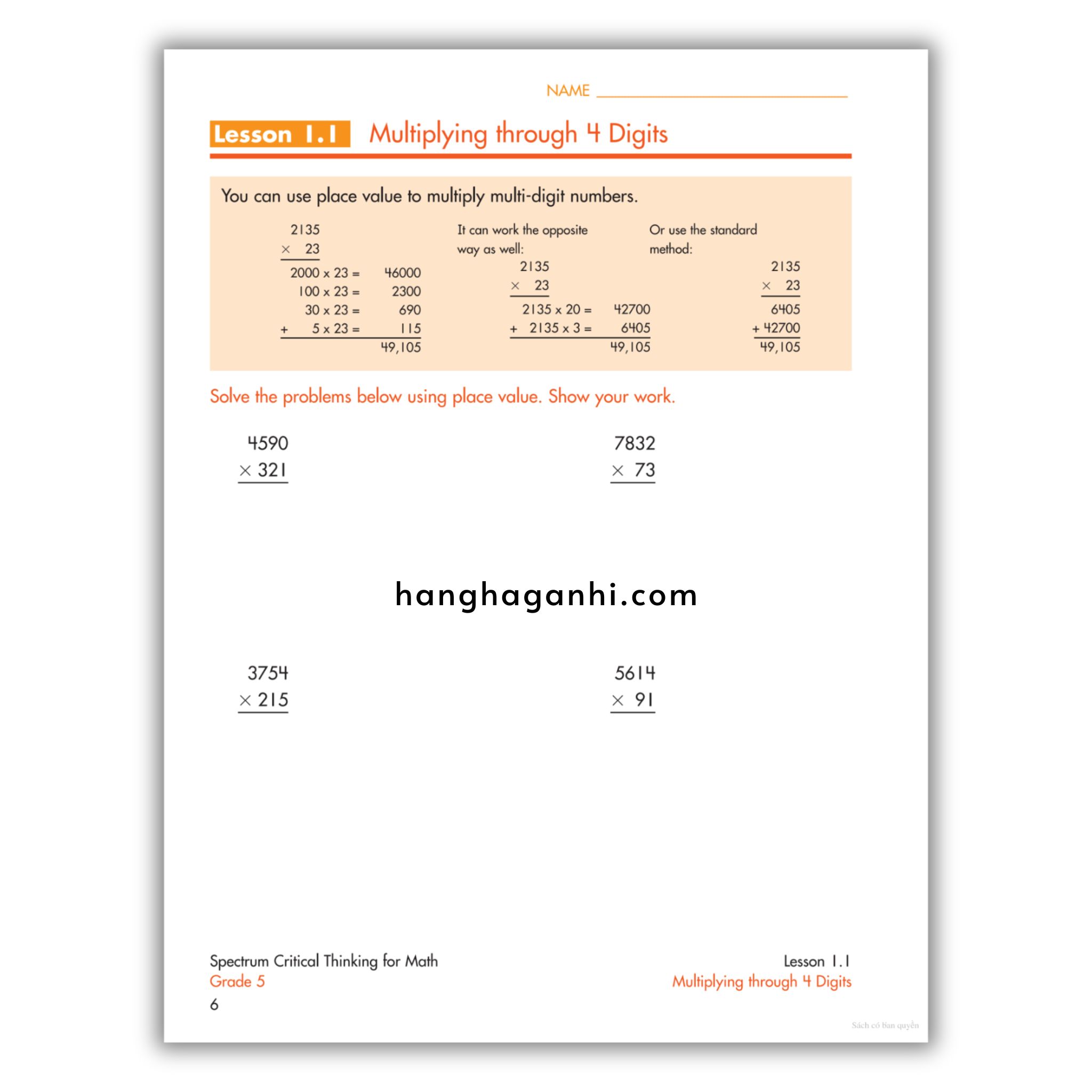 Sách Spectrum Critical Thinking for Math Workbook Grade 5_thumbnail_13