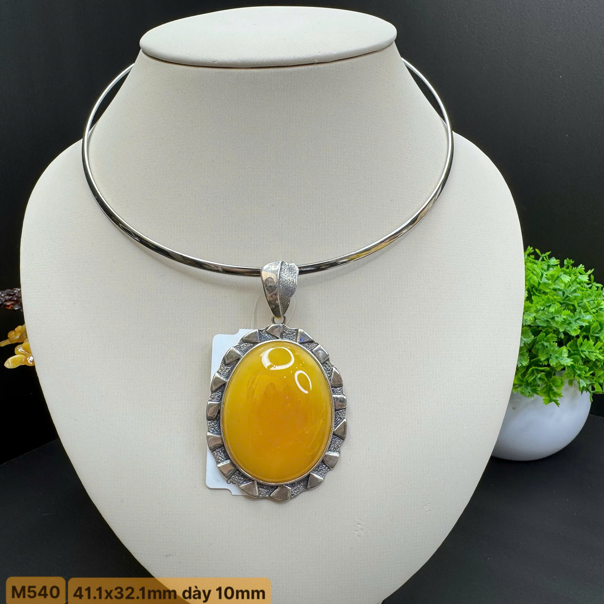 Mặt Vòng Mật Mix Bạc Thiết Kế - M540