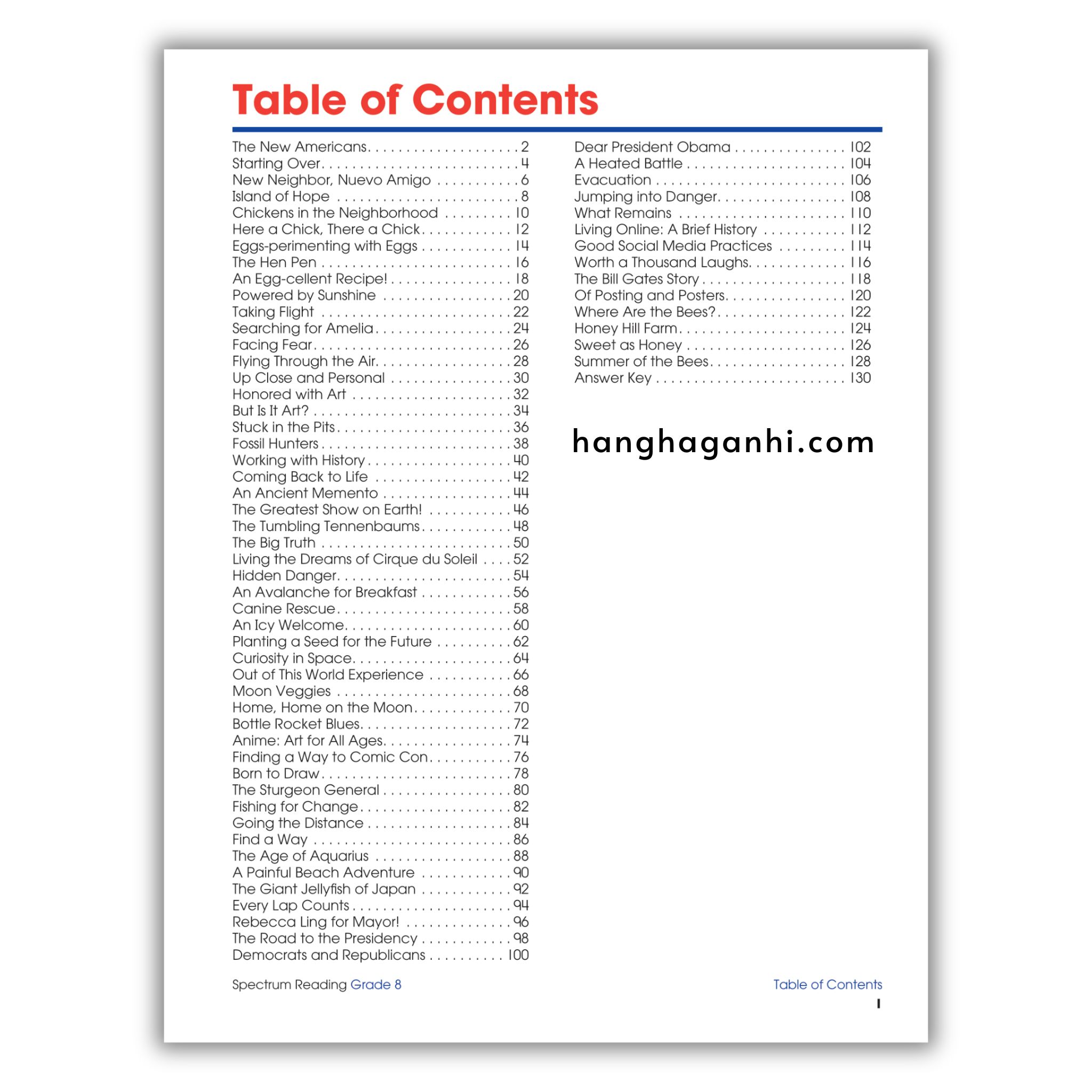 Sách Spectrum Reading Workbook Grade 8_thumbnail_1