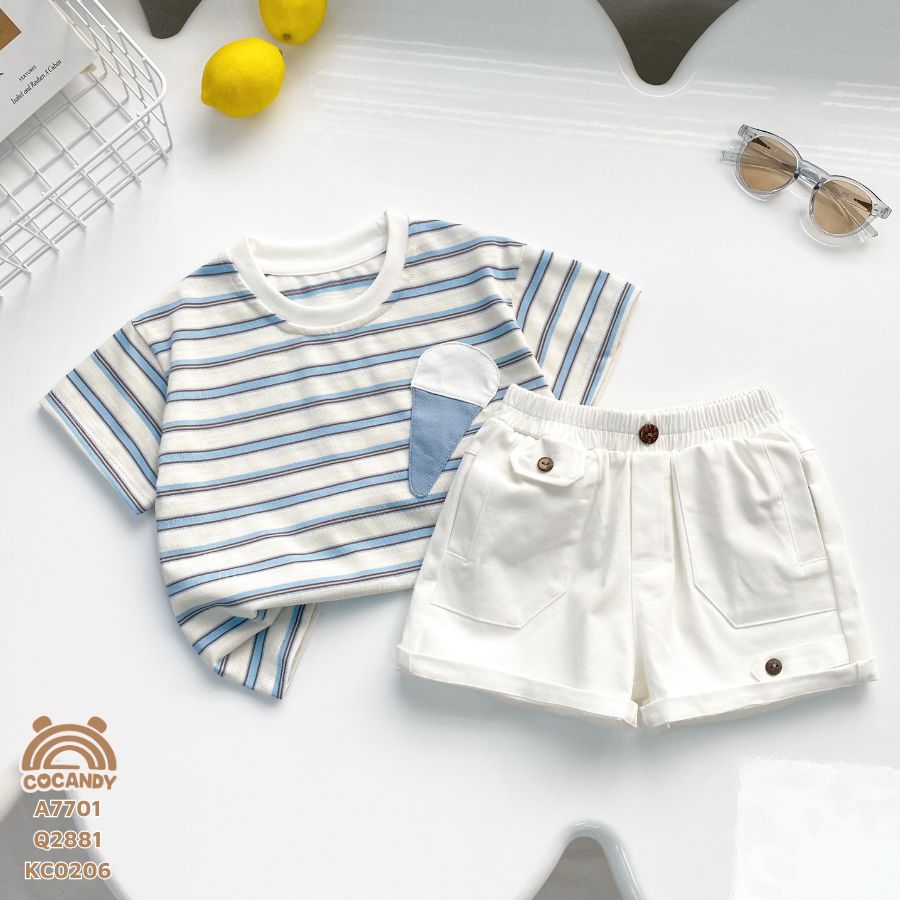 Áo cộc X.NHẠT kẻ phối kem_thumbnail_1