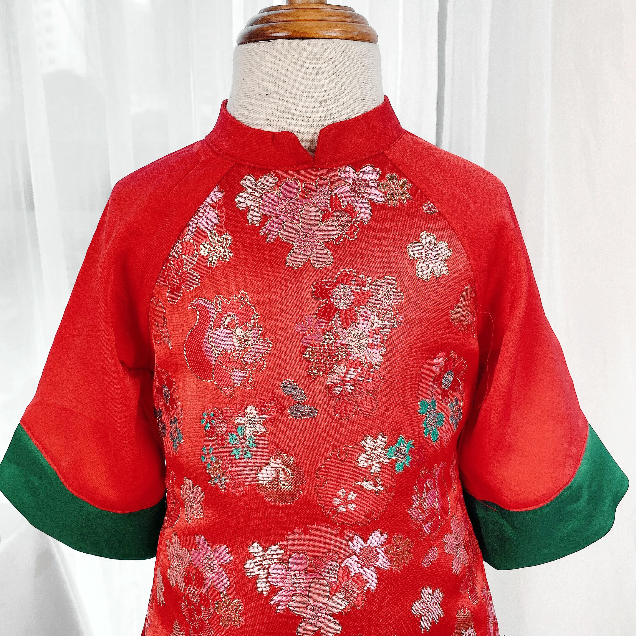 Áo dài phối xanh kèm quần_thumbnail_3