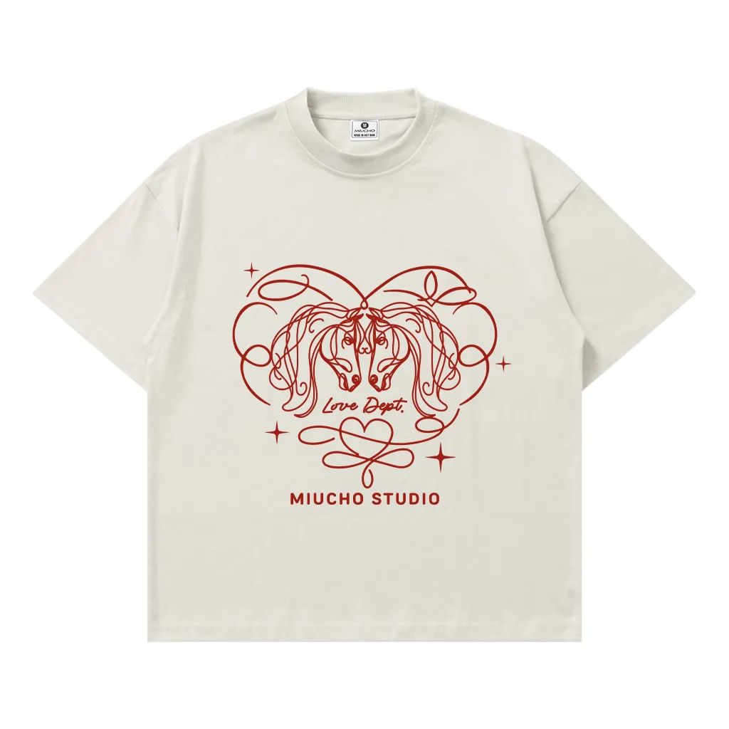 Áo thun couple cặp đôi form boxy Miucho vải thoáng mát trái tim dễ thương Tết in mix 2904_thumbnail_11