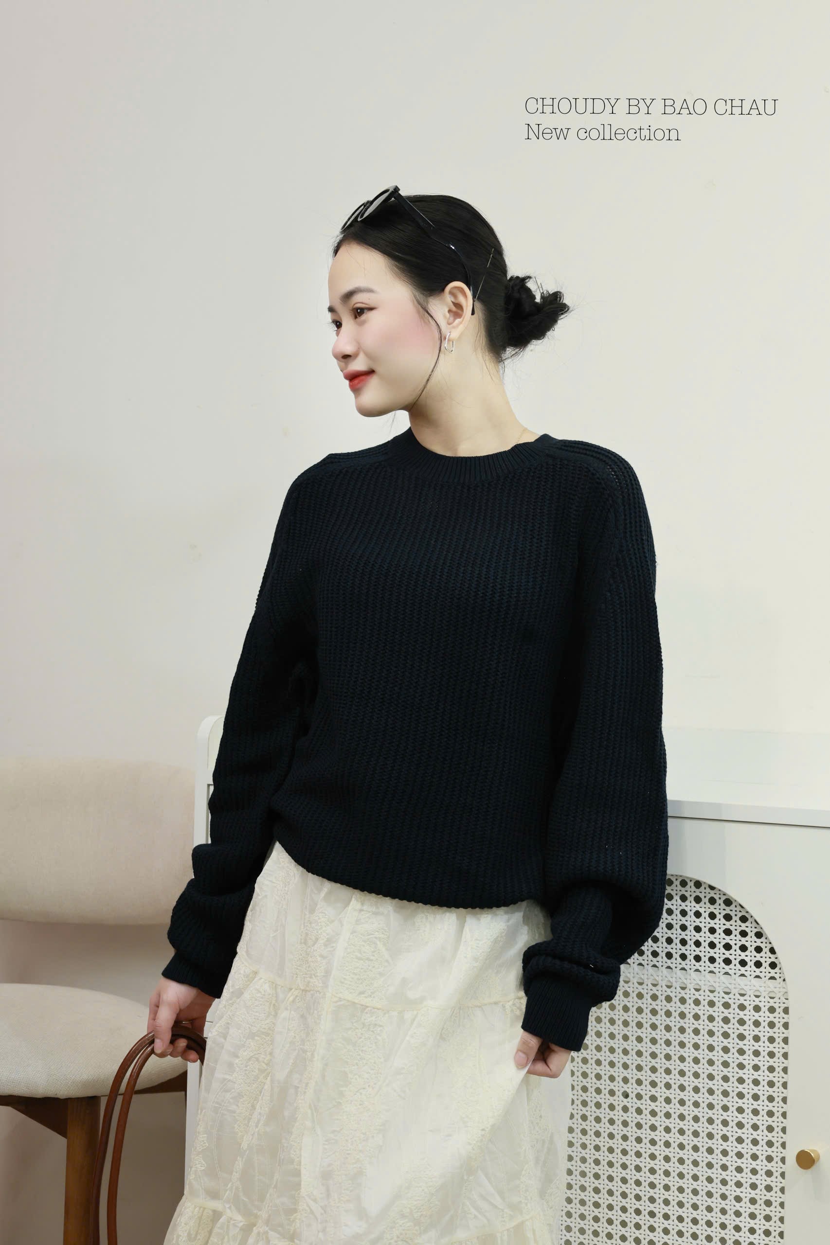 SALE A544 ÁO DỆT KIM TAY DÀI 4 MÀU_thumbnail_15