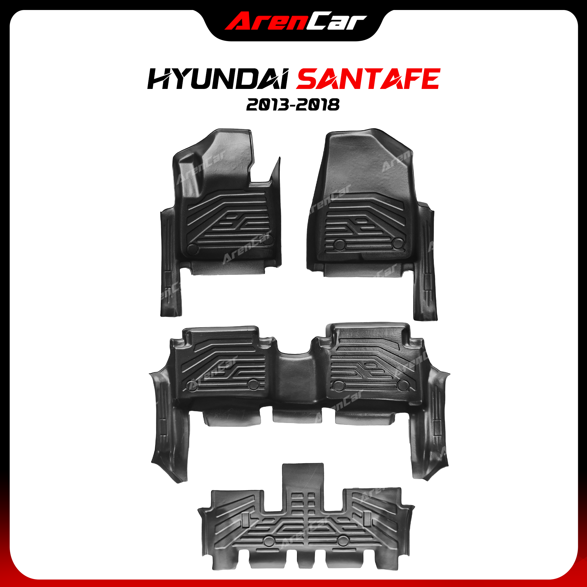 [Aren Car] Thảm Lót Sàn Ô Tô TPE Nhựa Đúc Hyundai Santafe_thumbnail_21