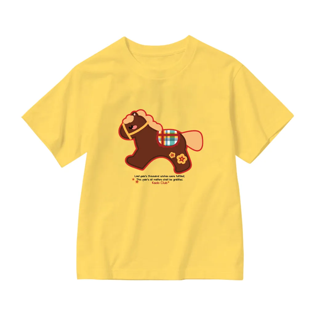 Áo thun form rộng bé gái Kado vải cotton thoáng mát mềm mại Ngựa gỗ đáng yêu 2906_thumbnail_0