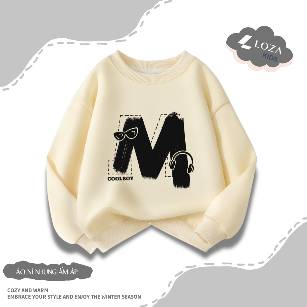 Áo nỉ sweater bé trai nhiều mẫu phong cách - Loza Kids in054_thumbnail_3