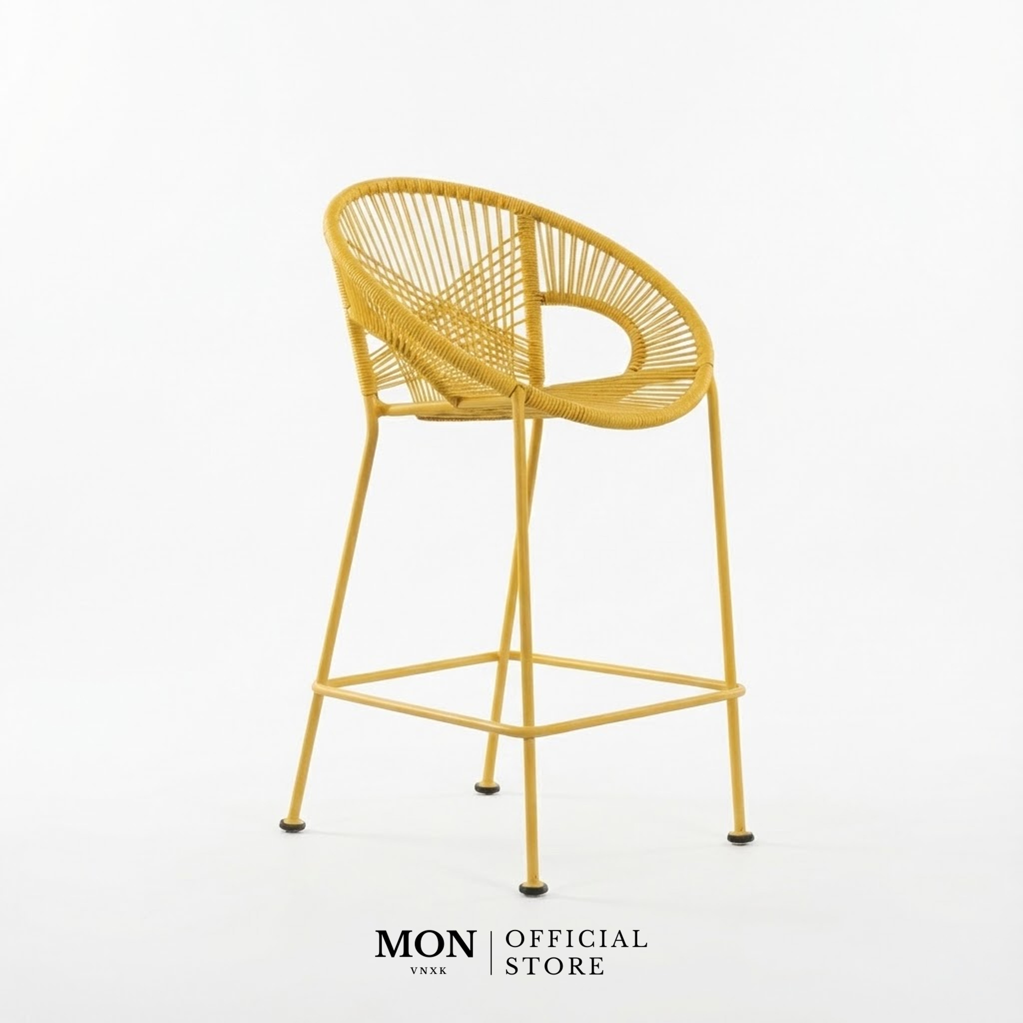 GHẾ BAR THẤP NGOÀI TRỜI ARTICLE KASIKO TURMERIC VÀNG