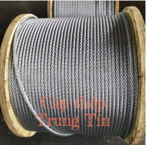 Cáp thép mạ kẽm 6x15+FC