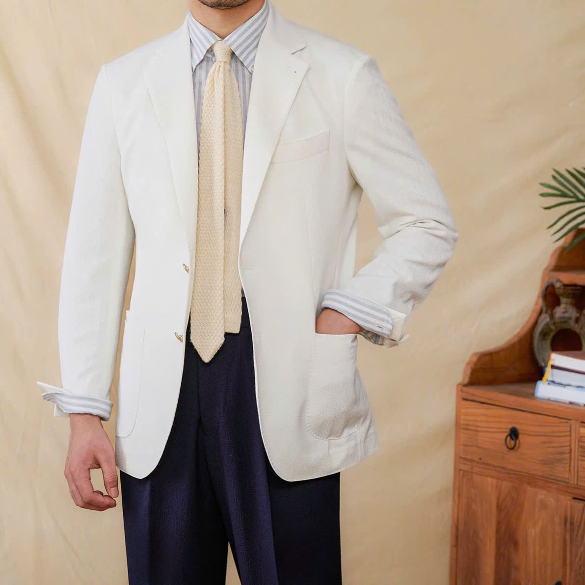 Roma Seersucker Blazer Season 2