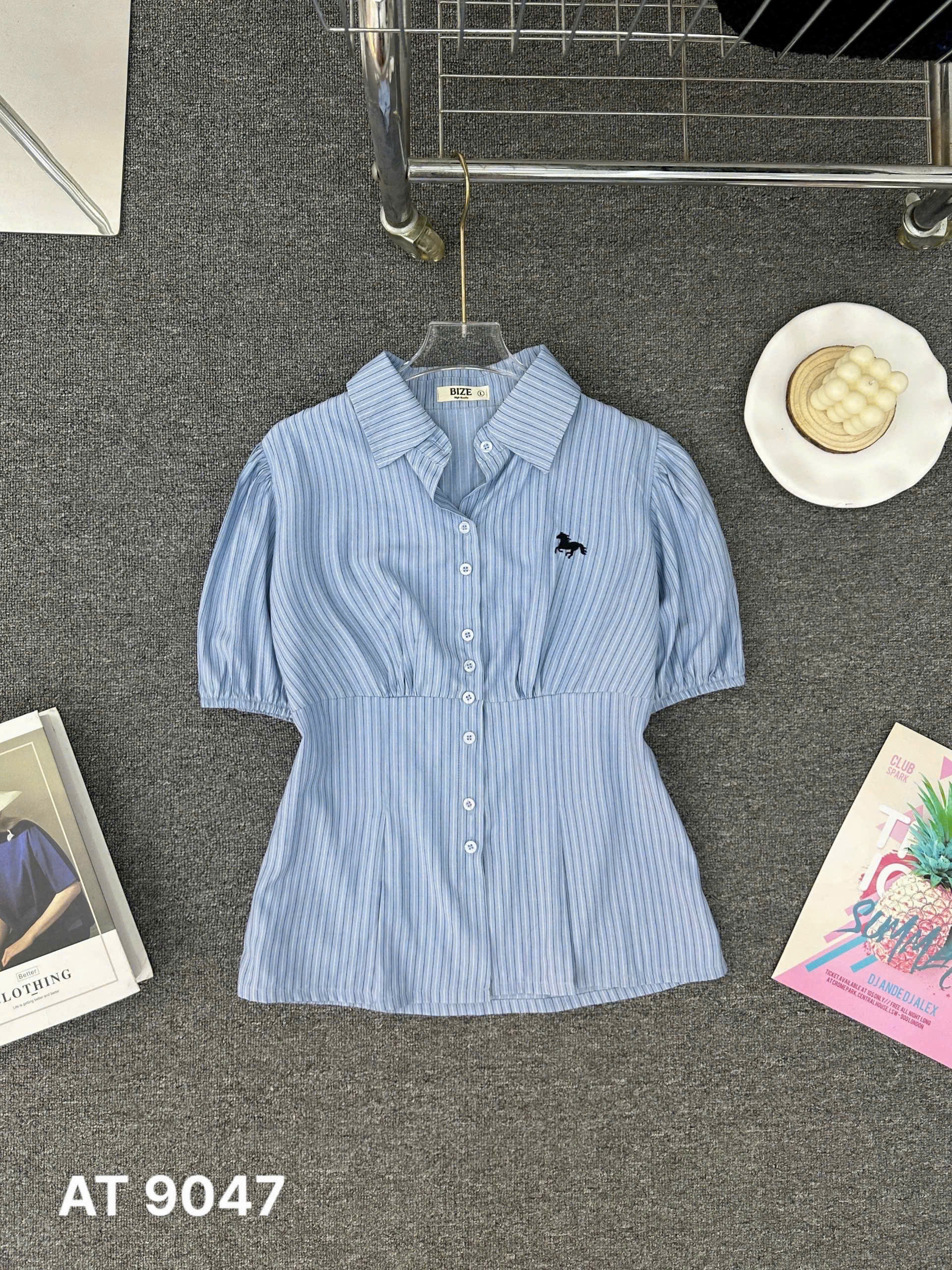 BIGSIZE - Áo sơ mi thêu ngựa T- AT9047_thumbnail_5