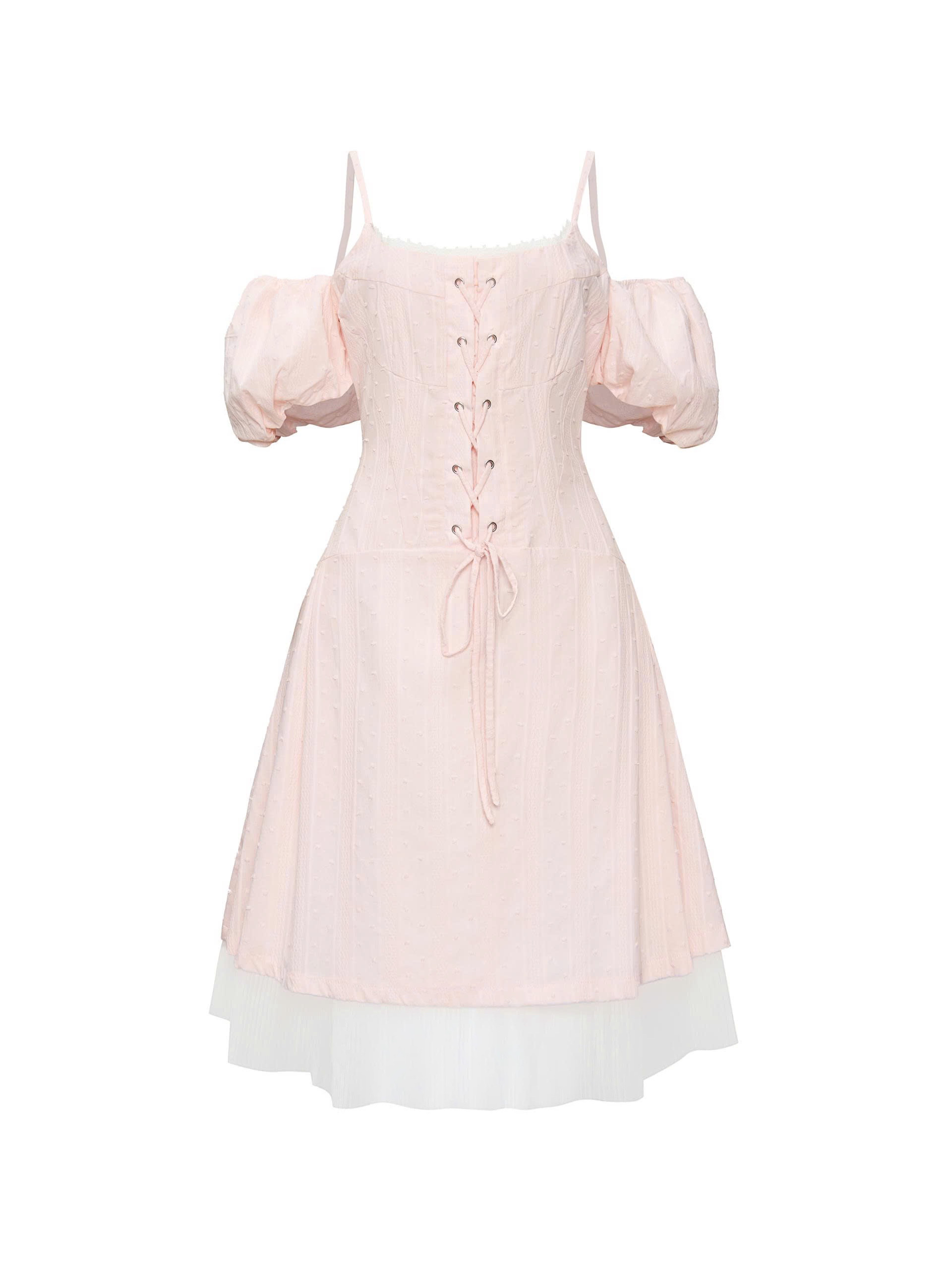 BIGSIZE- Đầm kiểu phối dập ly V-DA185