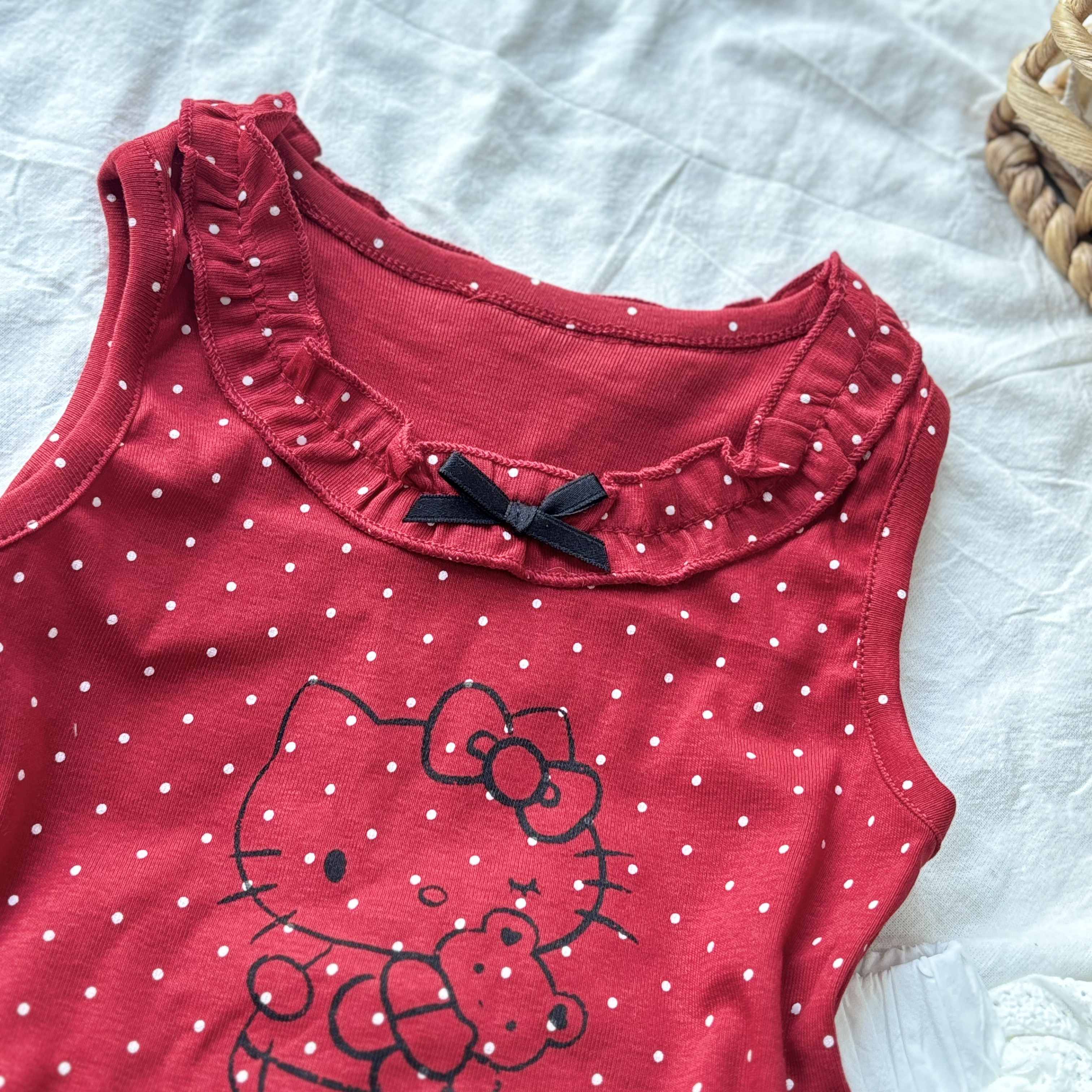 (A39) Áo ba lỗ chấm bi màu đỏ siêu xinh cho bé gái mẫu Hè 2025 QCCC_thumbnail_2