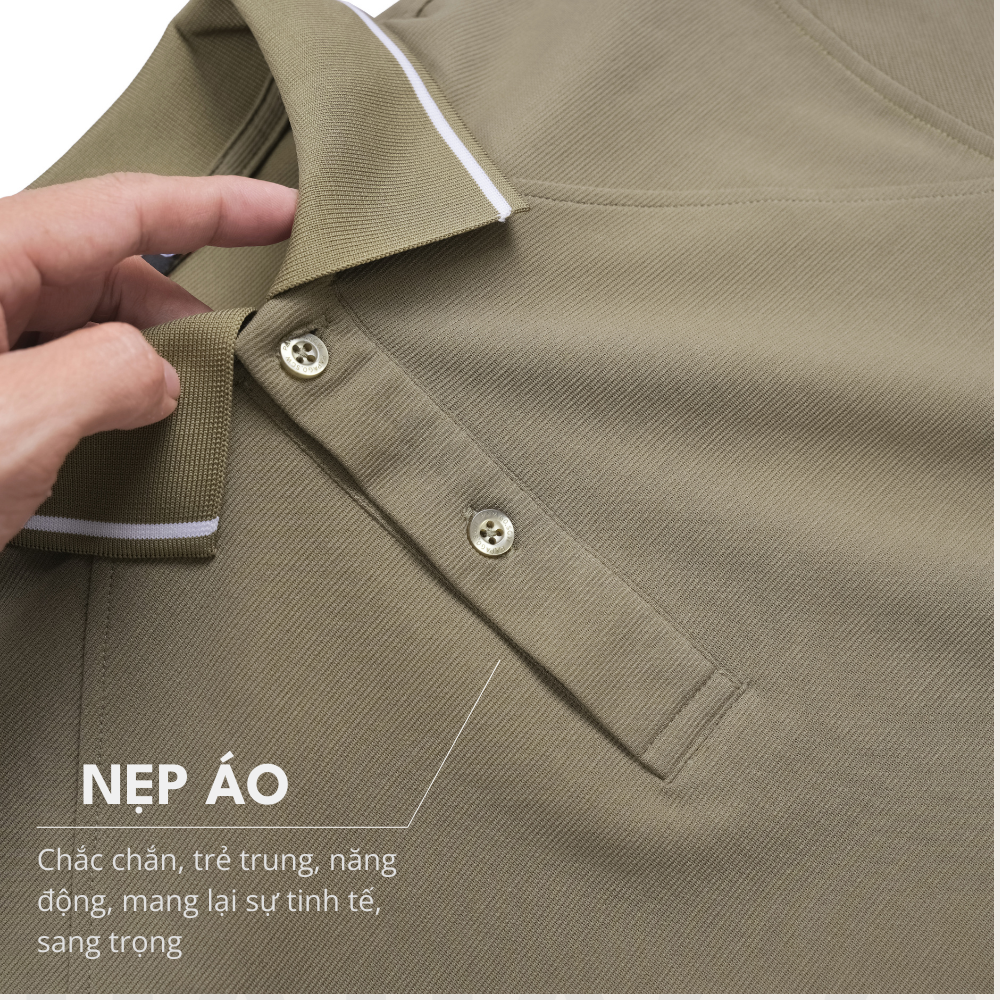 Áo Thun Polo PAPAGO Nam Trung Niên Phối Viền Cổ áo Form Rộng Thoải Mái - P25PLPT002_thumbnail_3