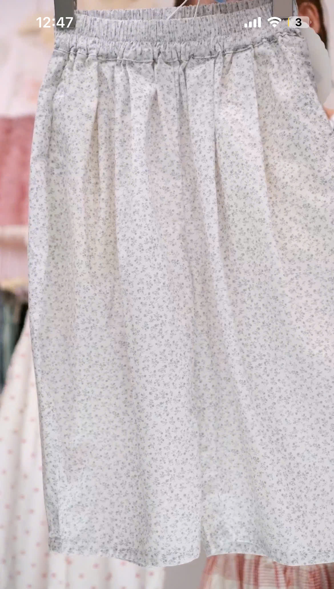 H158 - Quần thô hoa nhí dáng xuông hãng Seven