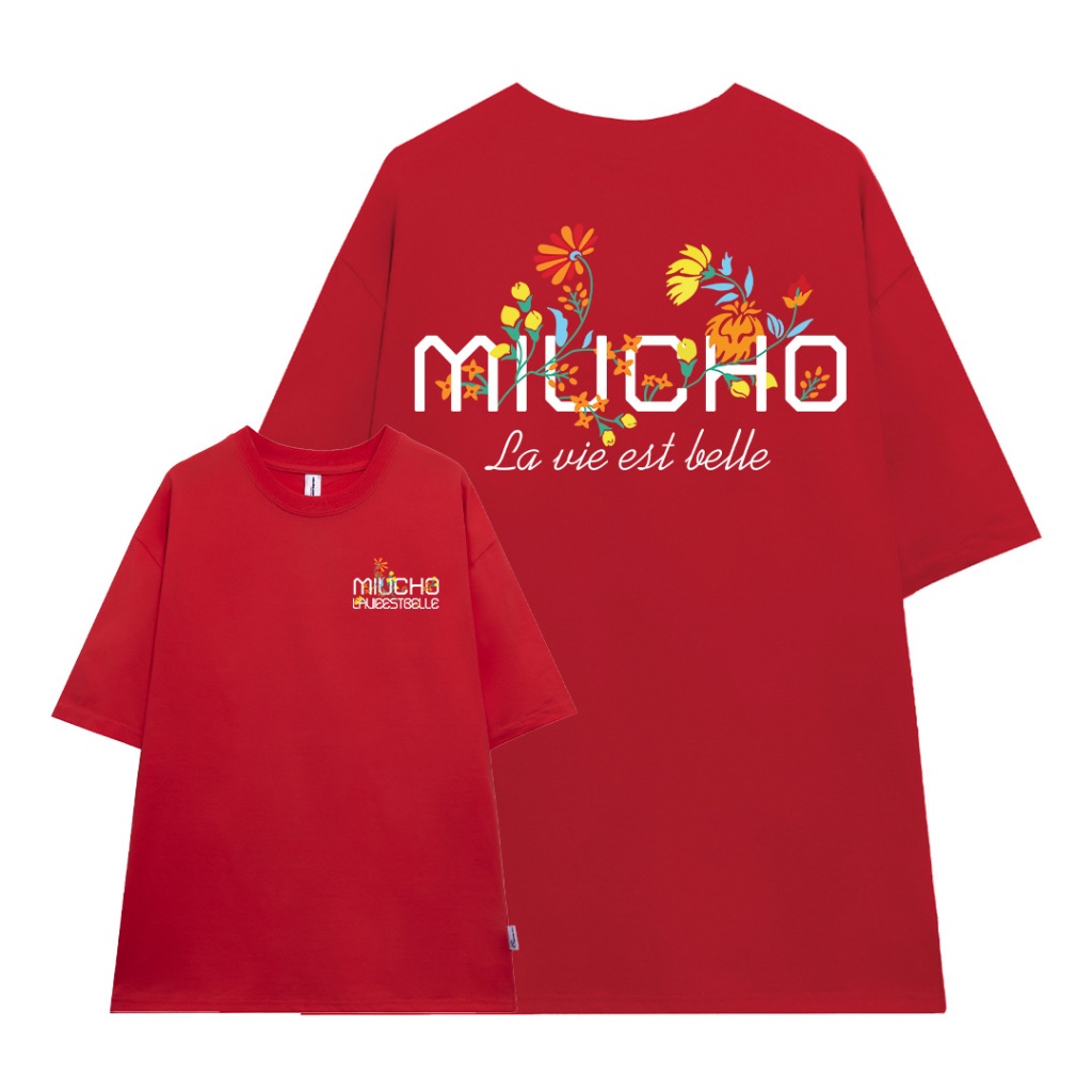 Áo thun form rộng unisex local brand ATD1078 Miucho tay lỡ cổ tròn in mix_thumbnail_11