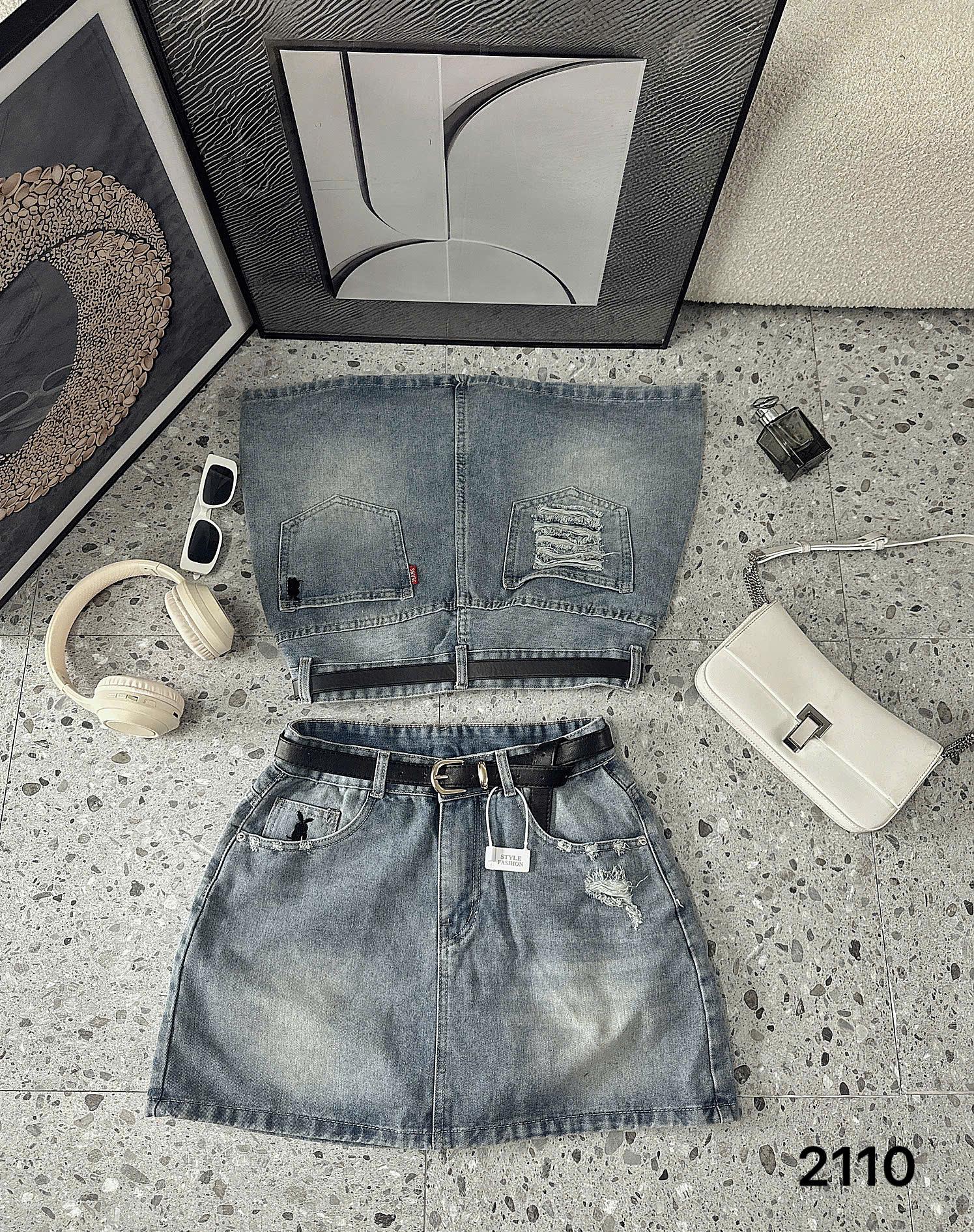 BIGSIZE- Chân váy jean rách túi T- JV2110_thumbnail_1