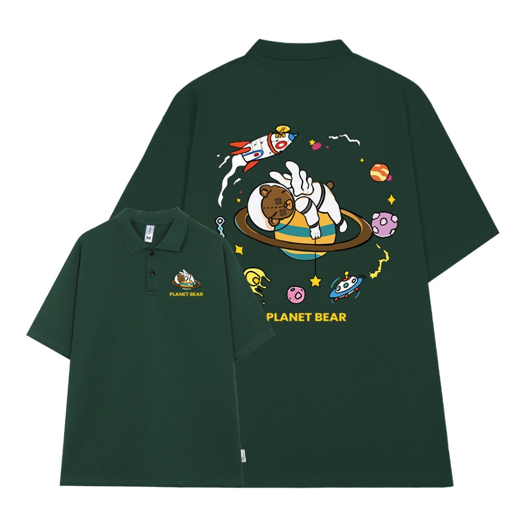 Polo nam đứng form tôn dáng PLD407 Miucho Man tay ngắn vải cotton Cổ trụ in graphic_thumbnail_9