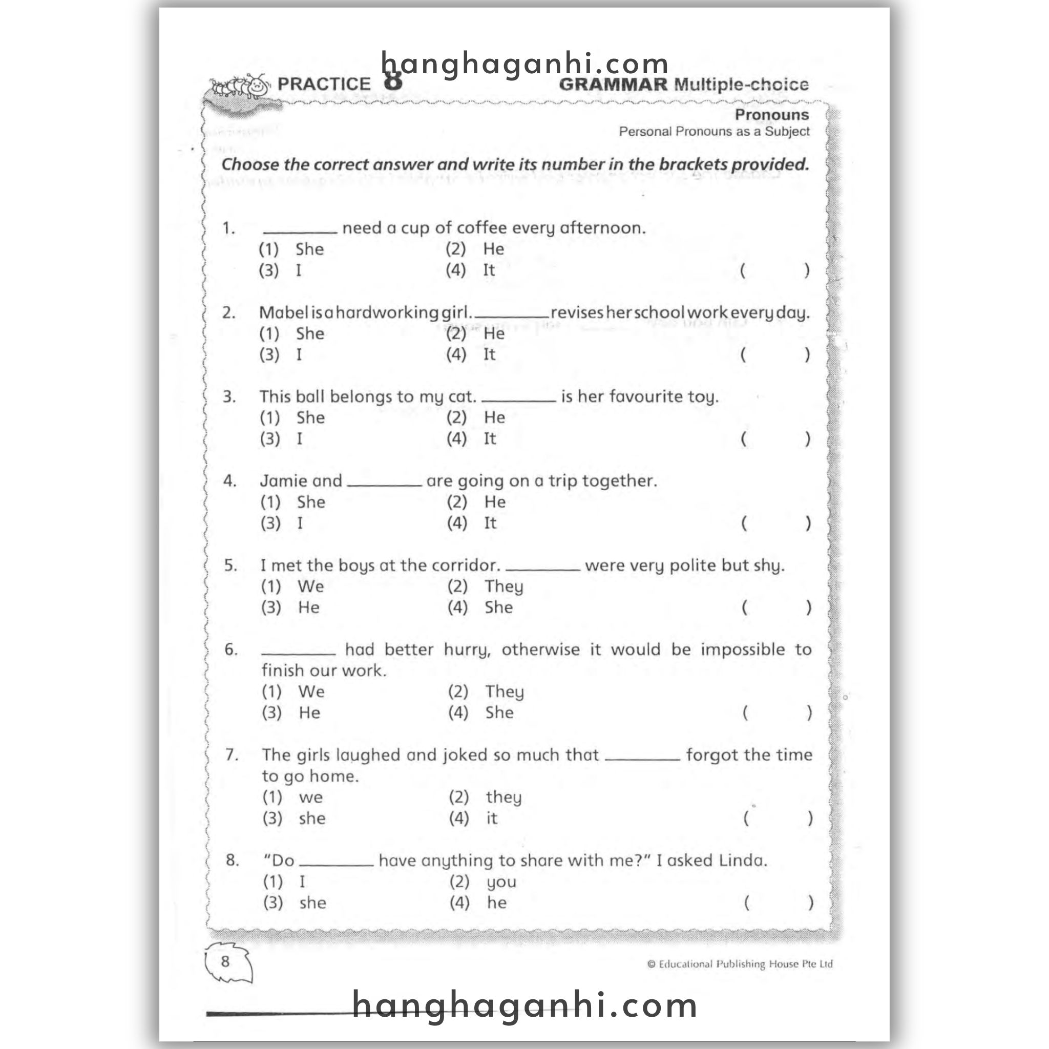 Complete Practice Book for Grammar, Vocabulary & Comprehension Primary 1_thumbnail_1